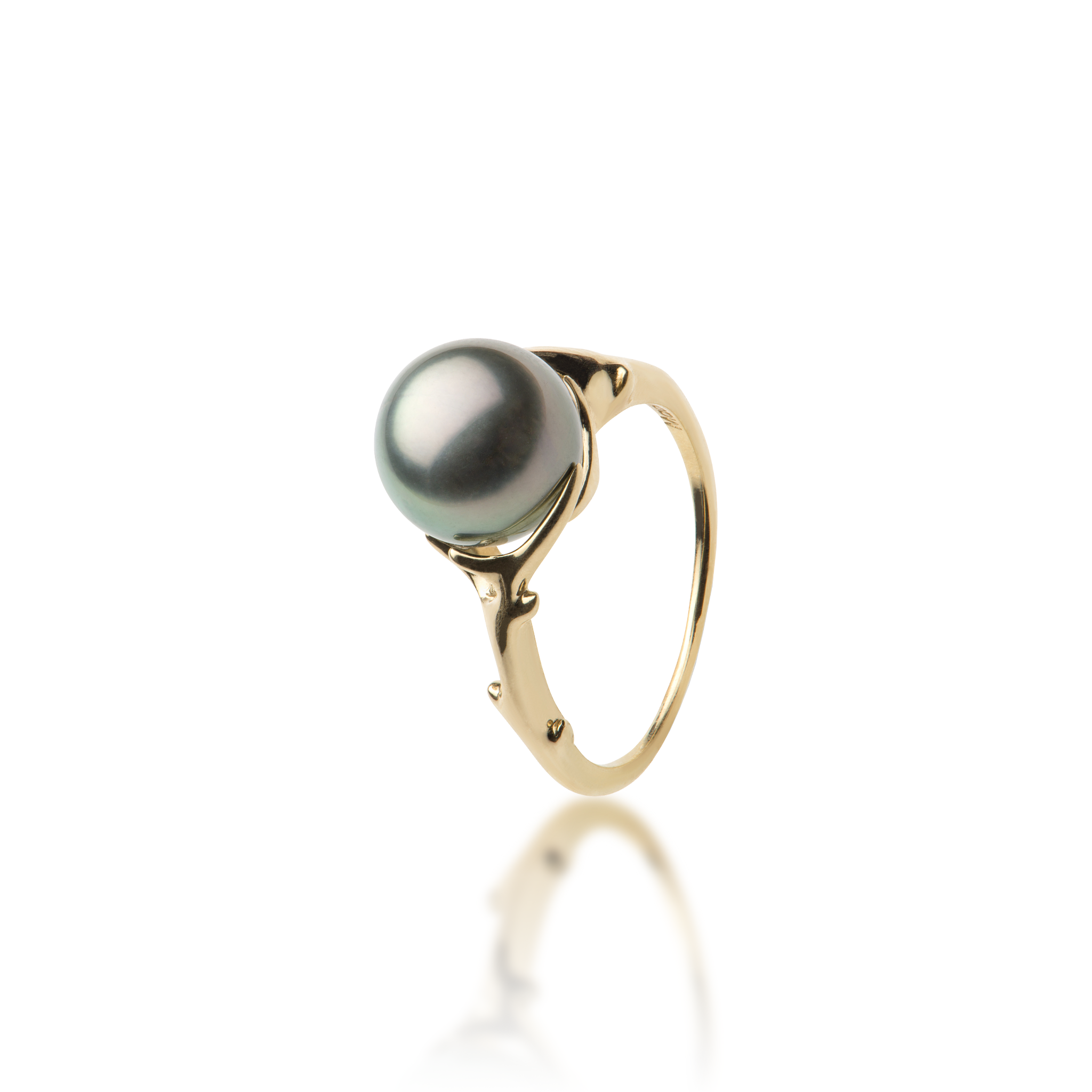 Heritage Tahitian Pearl Ring in Gold -9-10mm