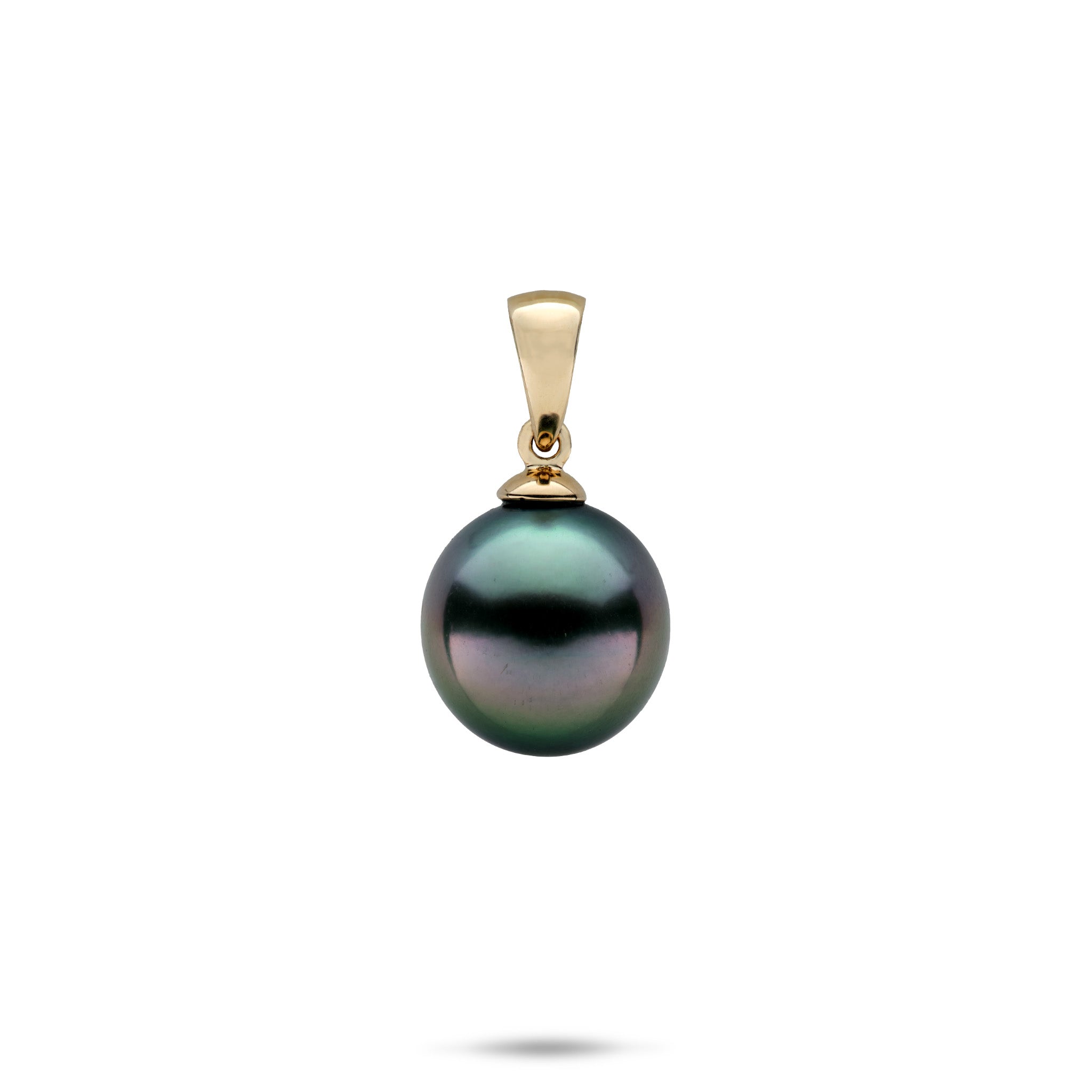 Tahitian Black Pearl Pendant in Gold - 11-12mm