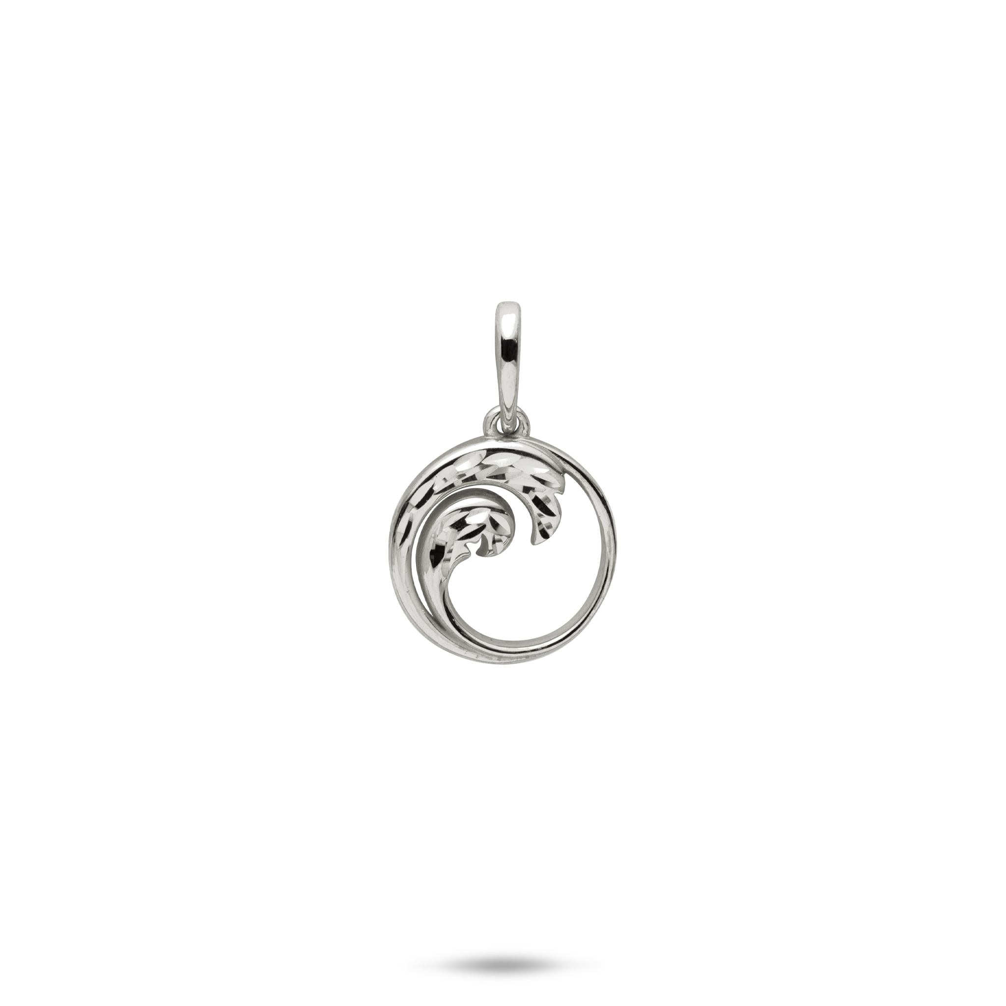 Nalu Pendant in White Gold - 12mm
