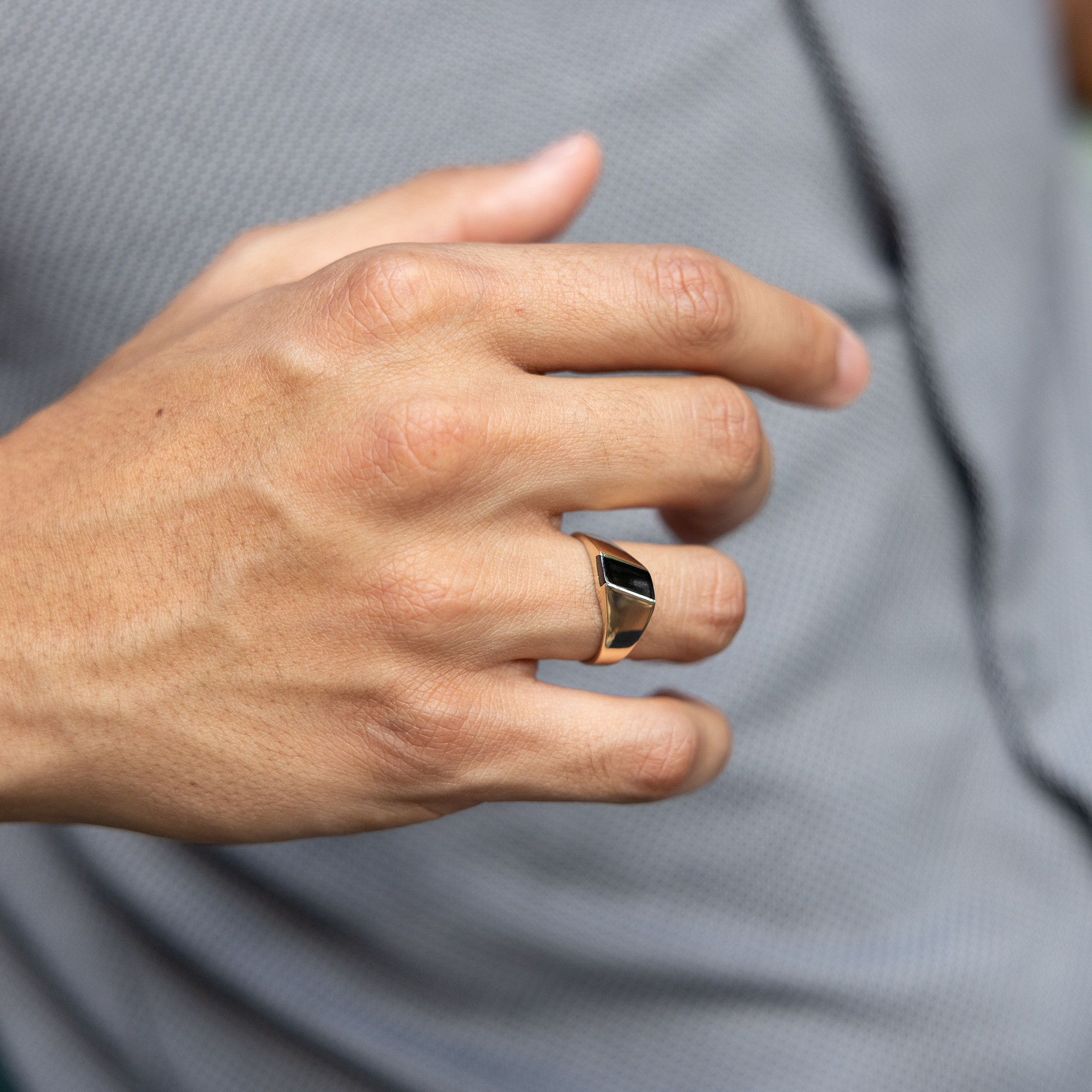 金の非対称ハワイアンブラックサンゴリング