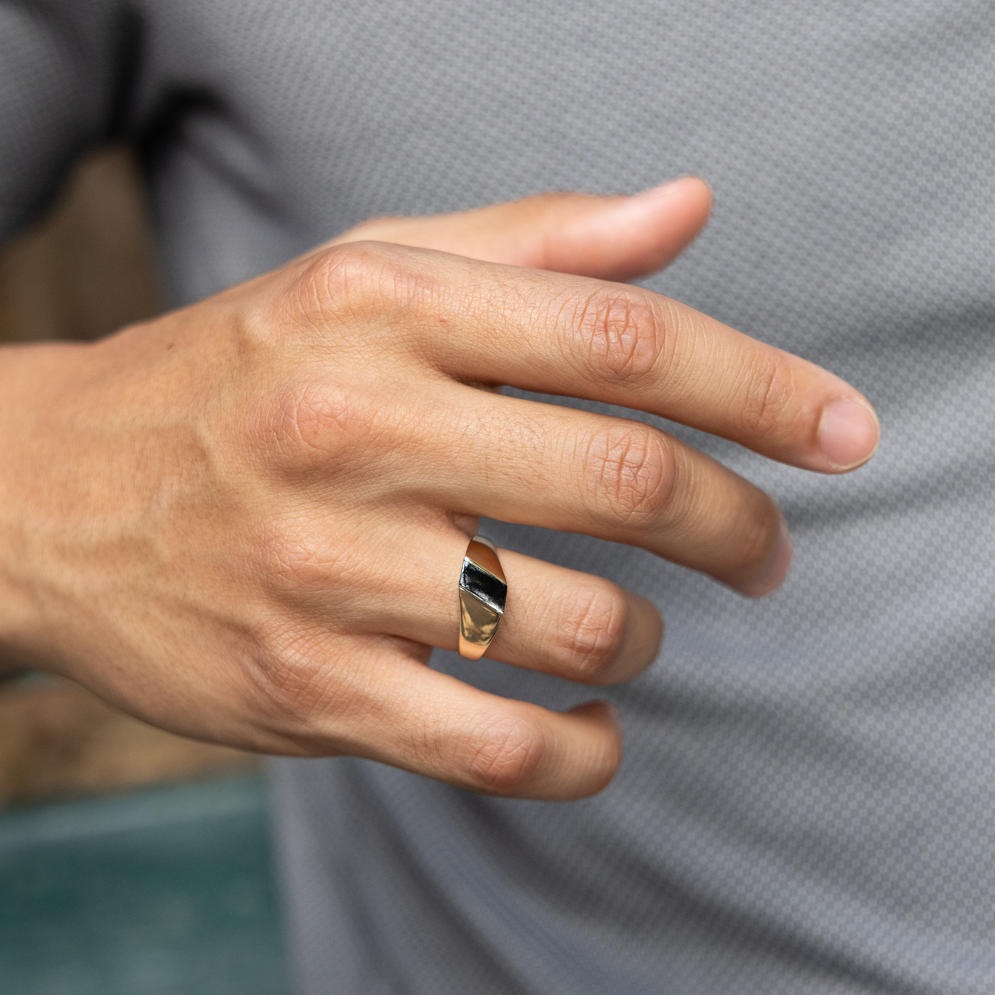 金の非対称ハワイアンブラックサンゴリング