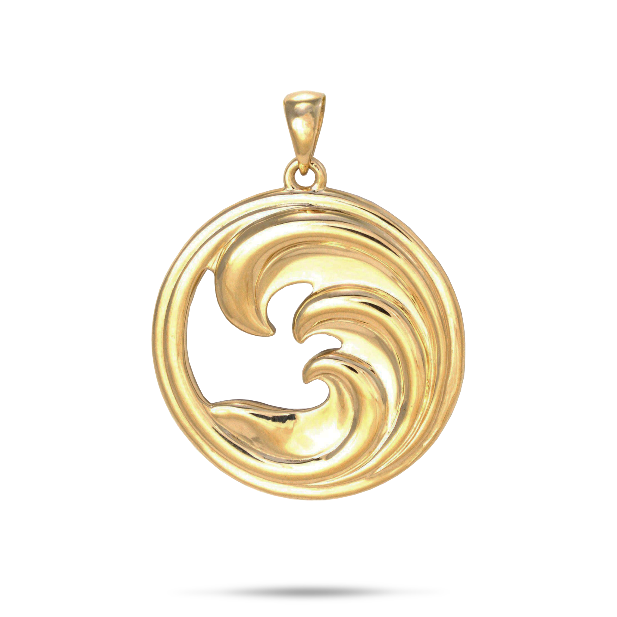 Nalu Mother of Pearl Pendant in Gold - 27mm