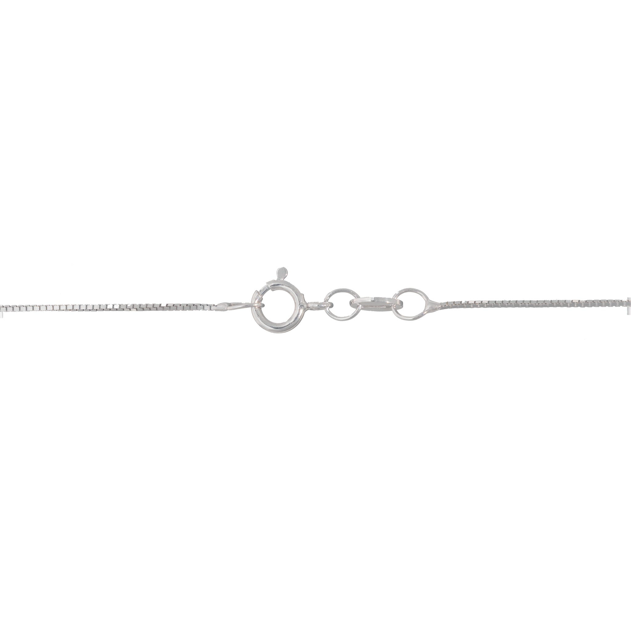 0.6mm Box Chain in 10k White Gold