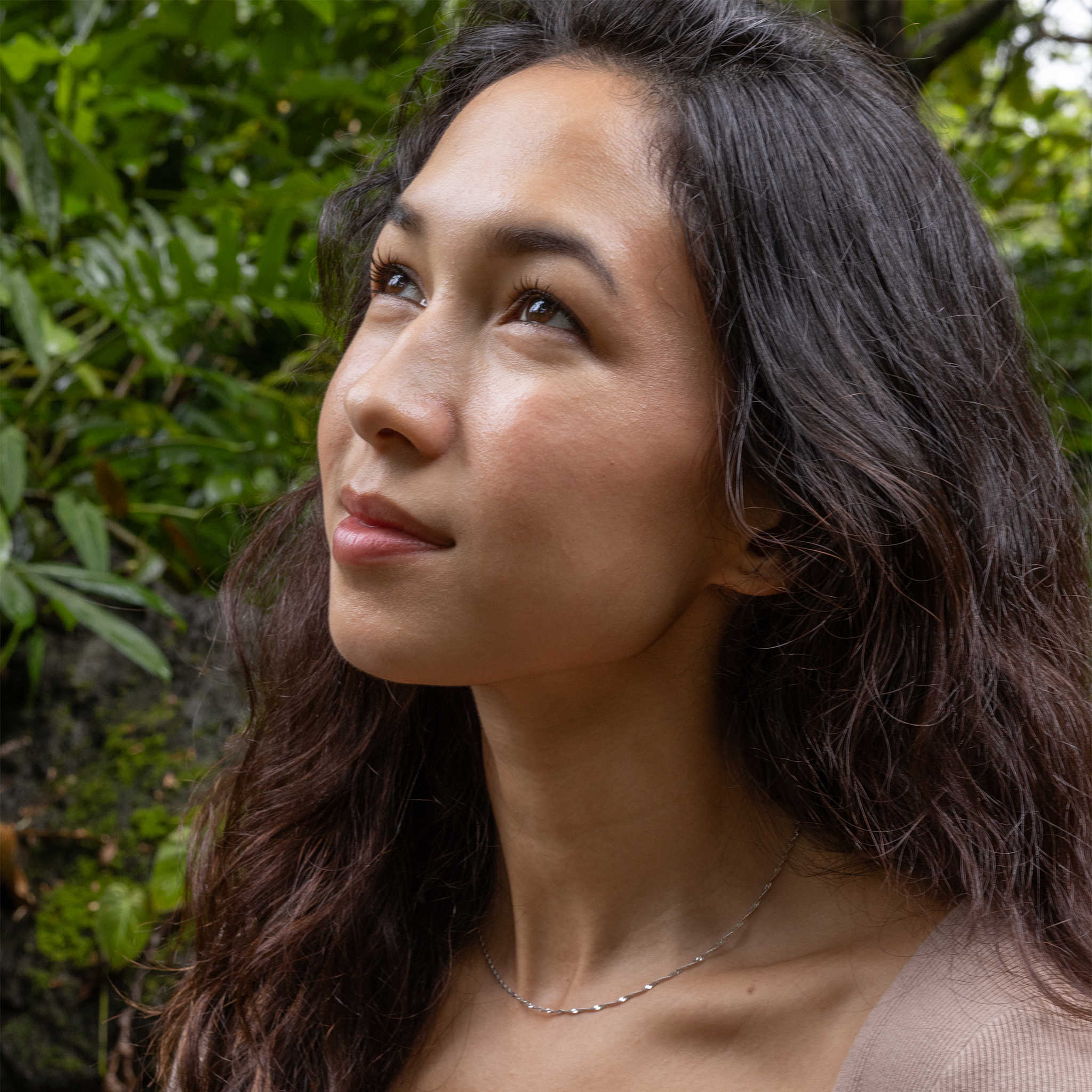 1.5mm Singapore Chain in 10k White Gold