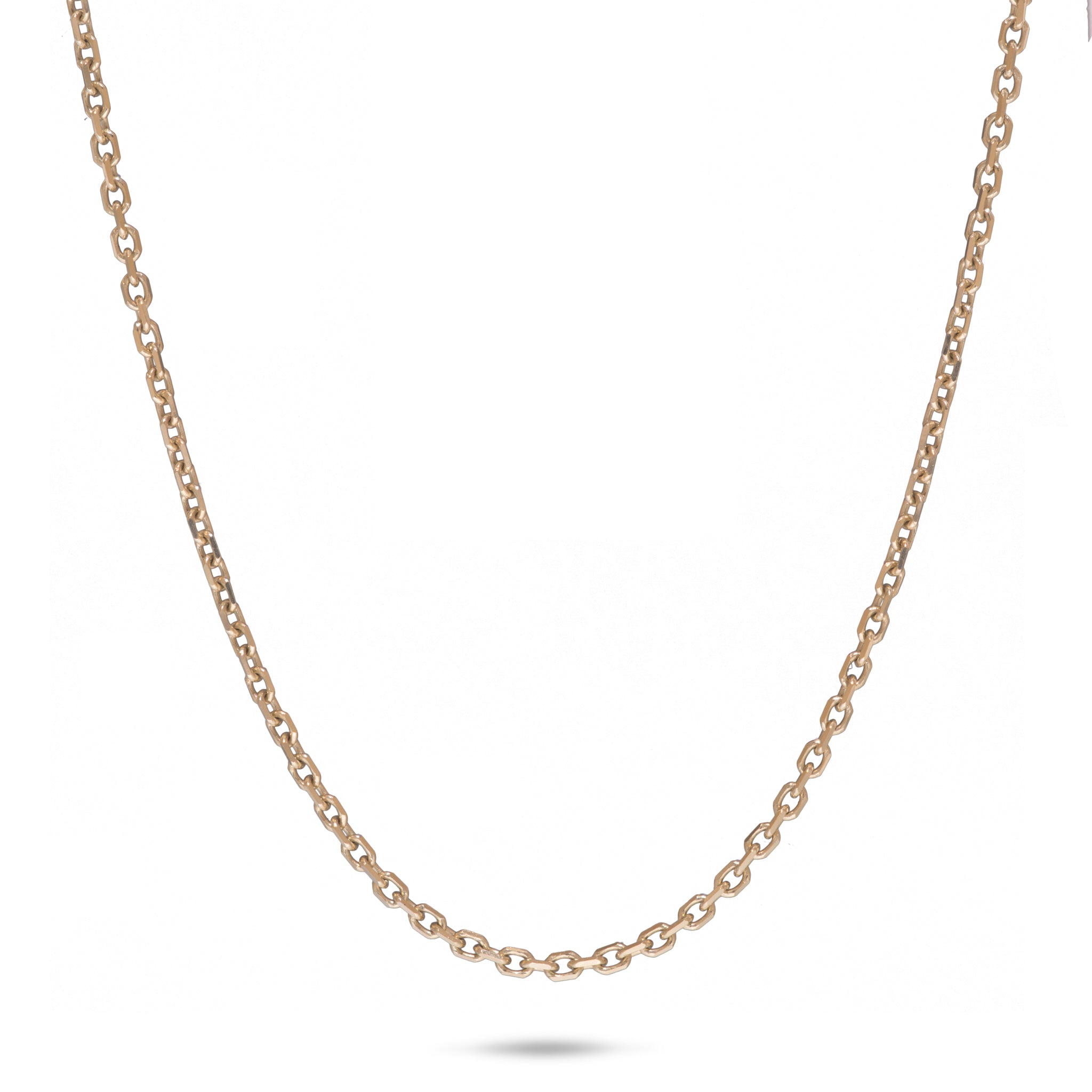 24" Adjustable 1.0mm Cable Chain in Gold
