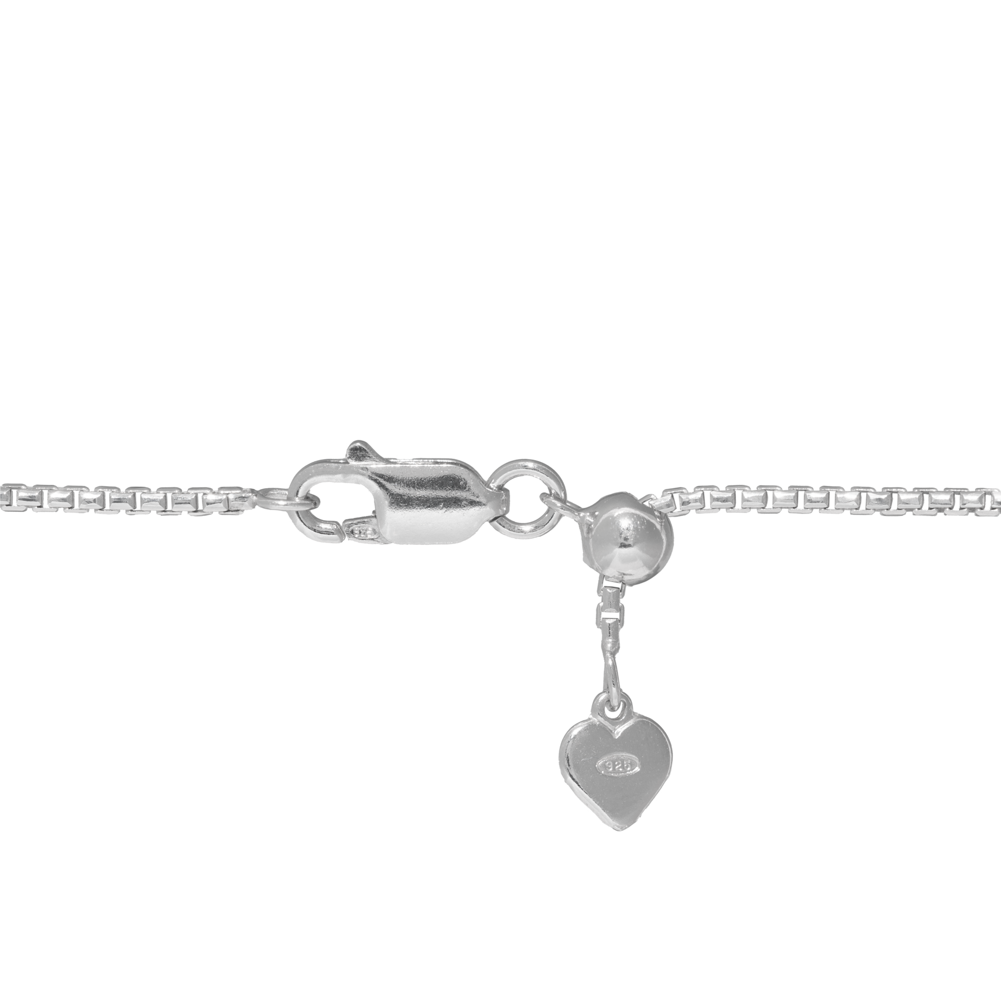 24" 1.5mm Round Box Chain in Sterling Silver