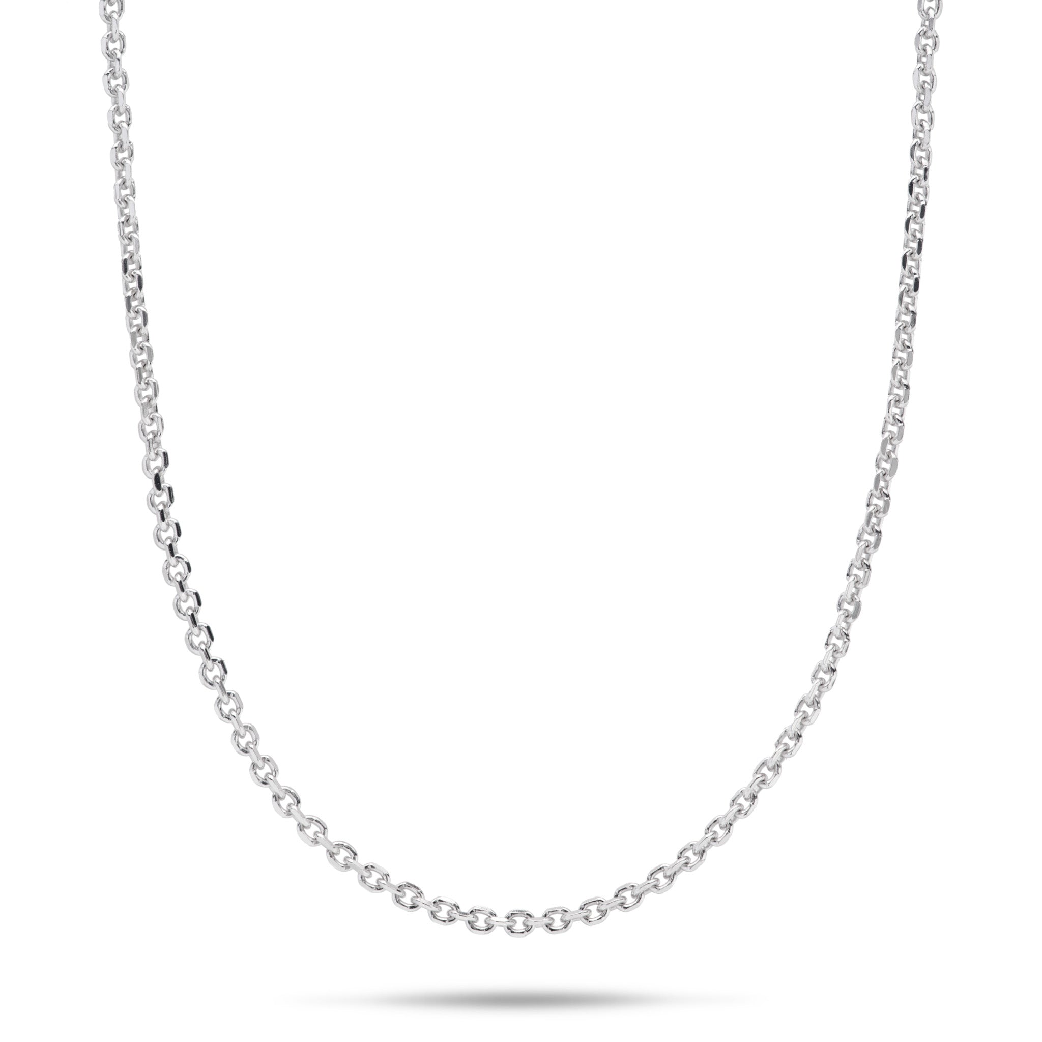 24" Adjustable 1.0mm Cable Chain in Sterling Silver