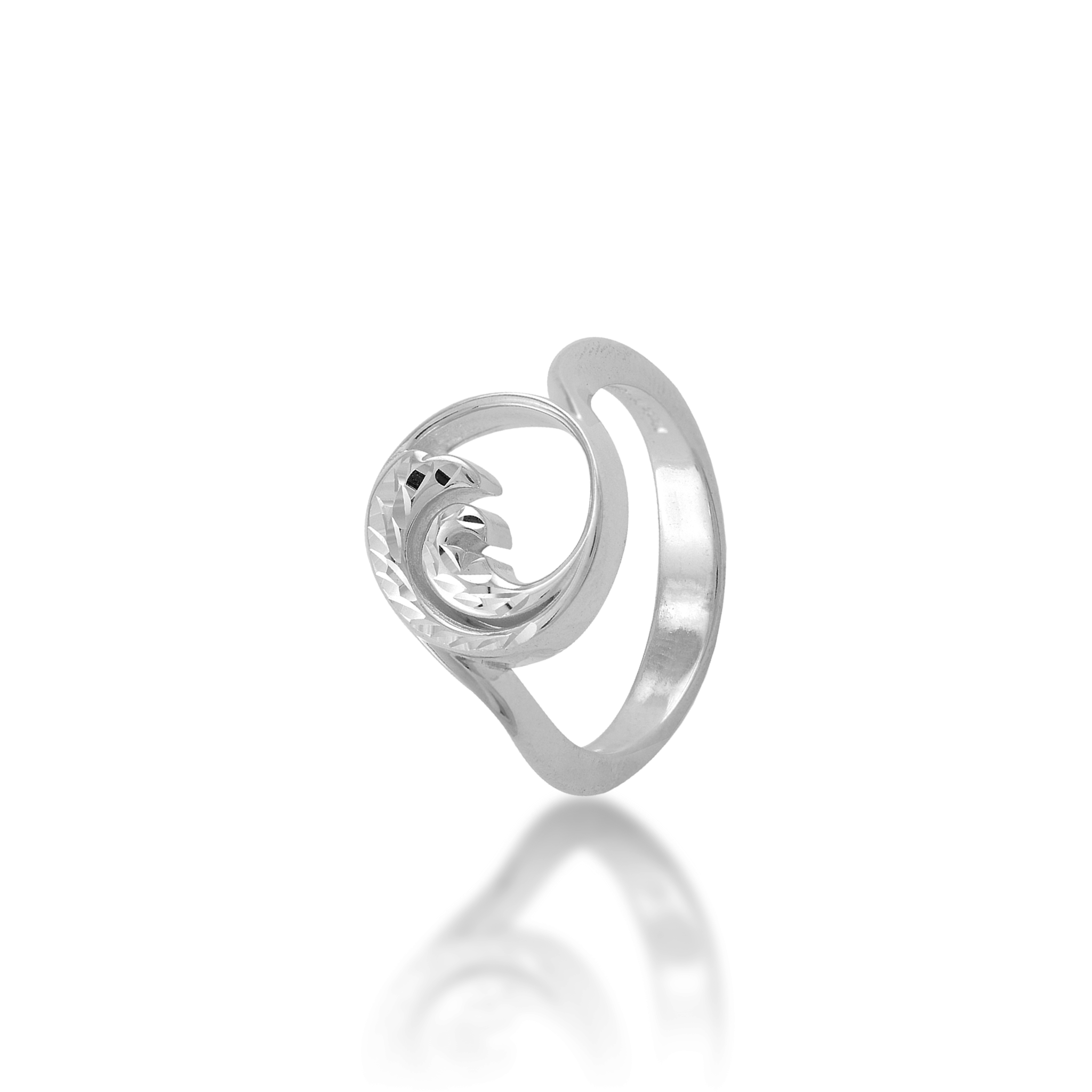 Nalu (Welle) Ring aus Sterlingsilber - 12 mm