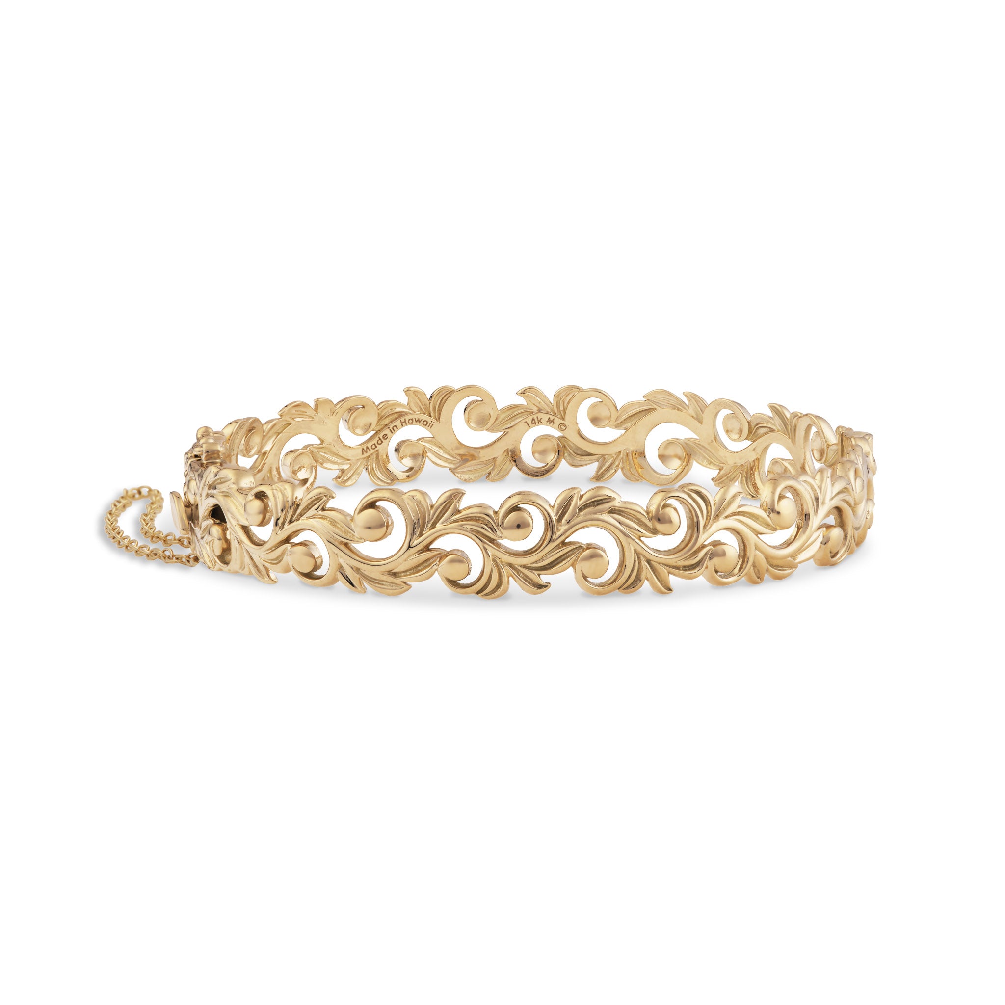 Living Heirloom Hinge Bracelet in Gold - 10mm