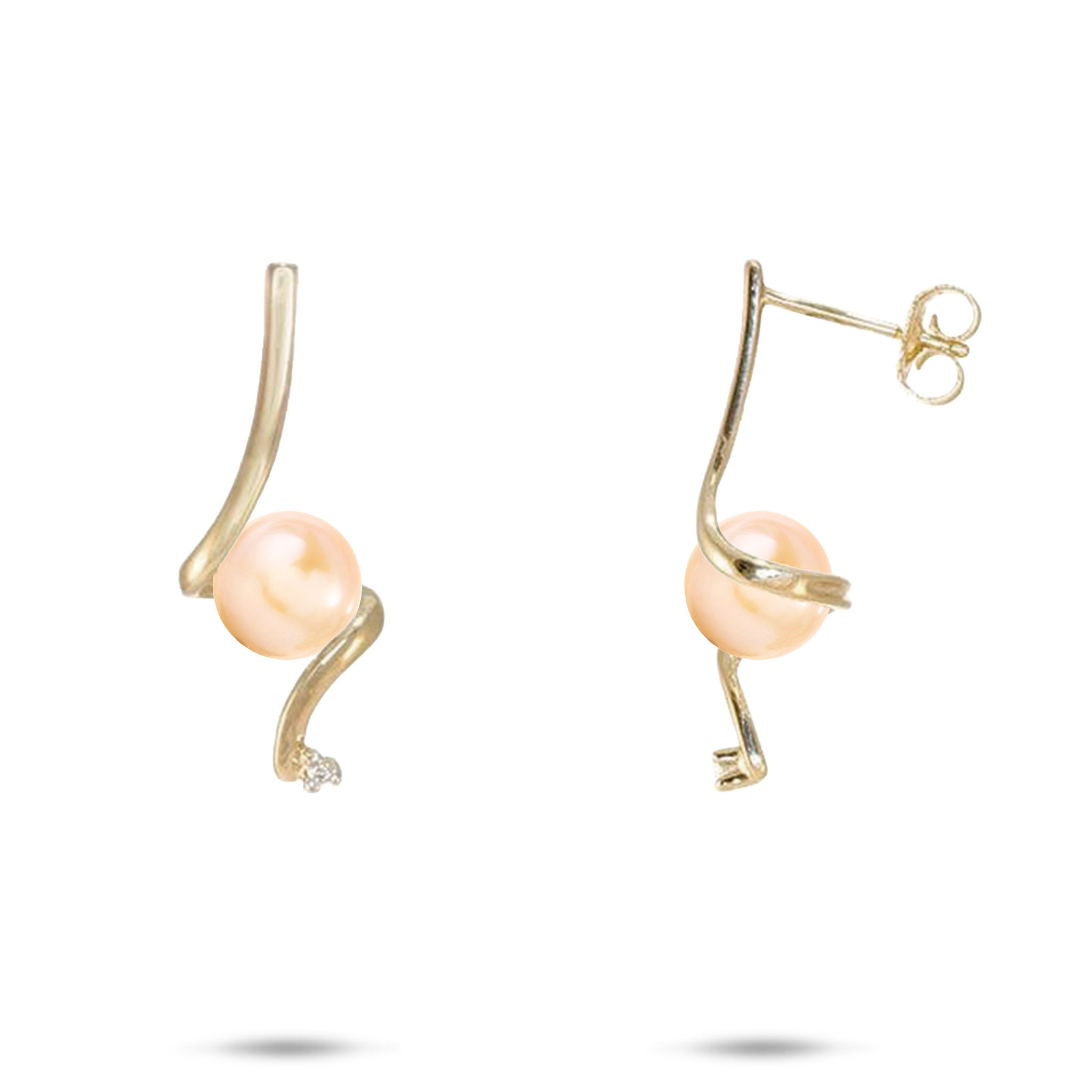 Pick A Pearl Waterfall Earrings in Gold