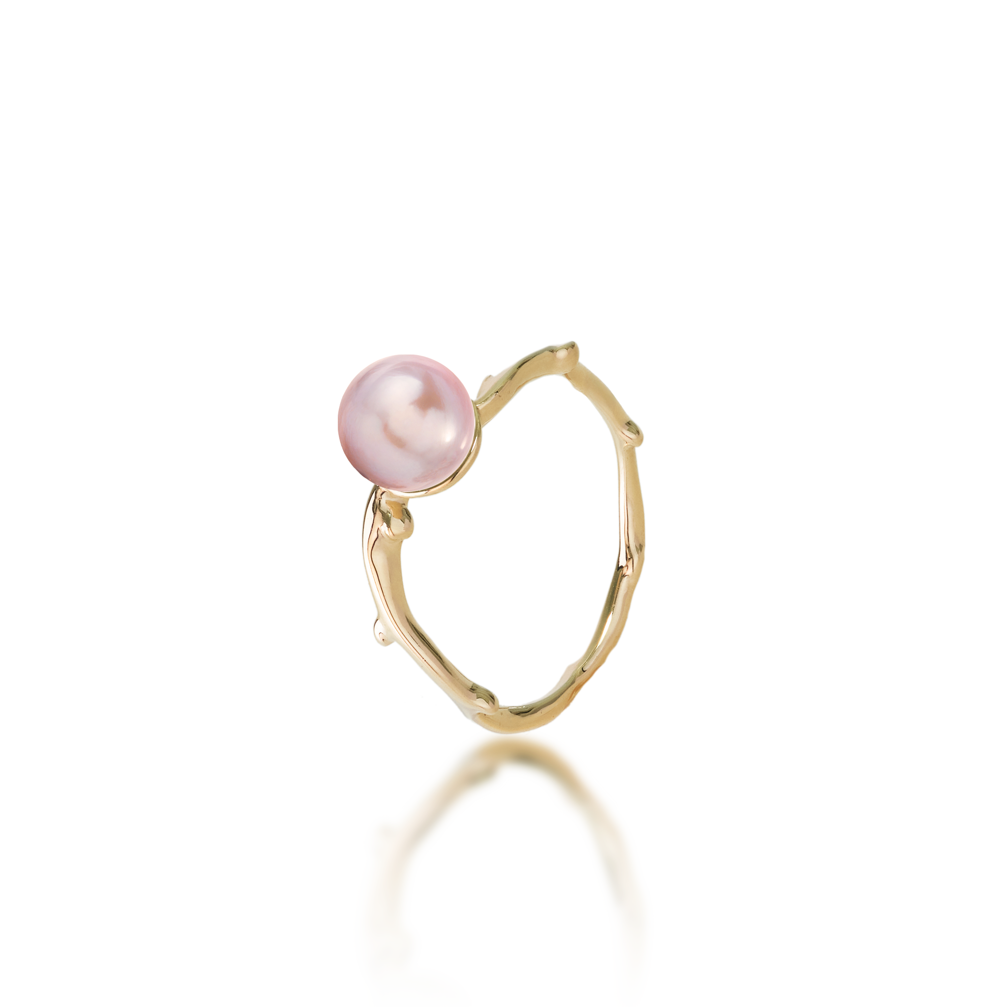 Wählen Sie einen Pearl Heritage-Ring in Gold