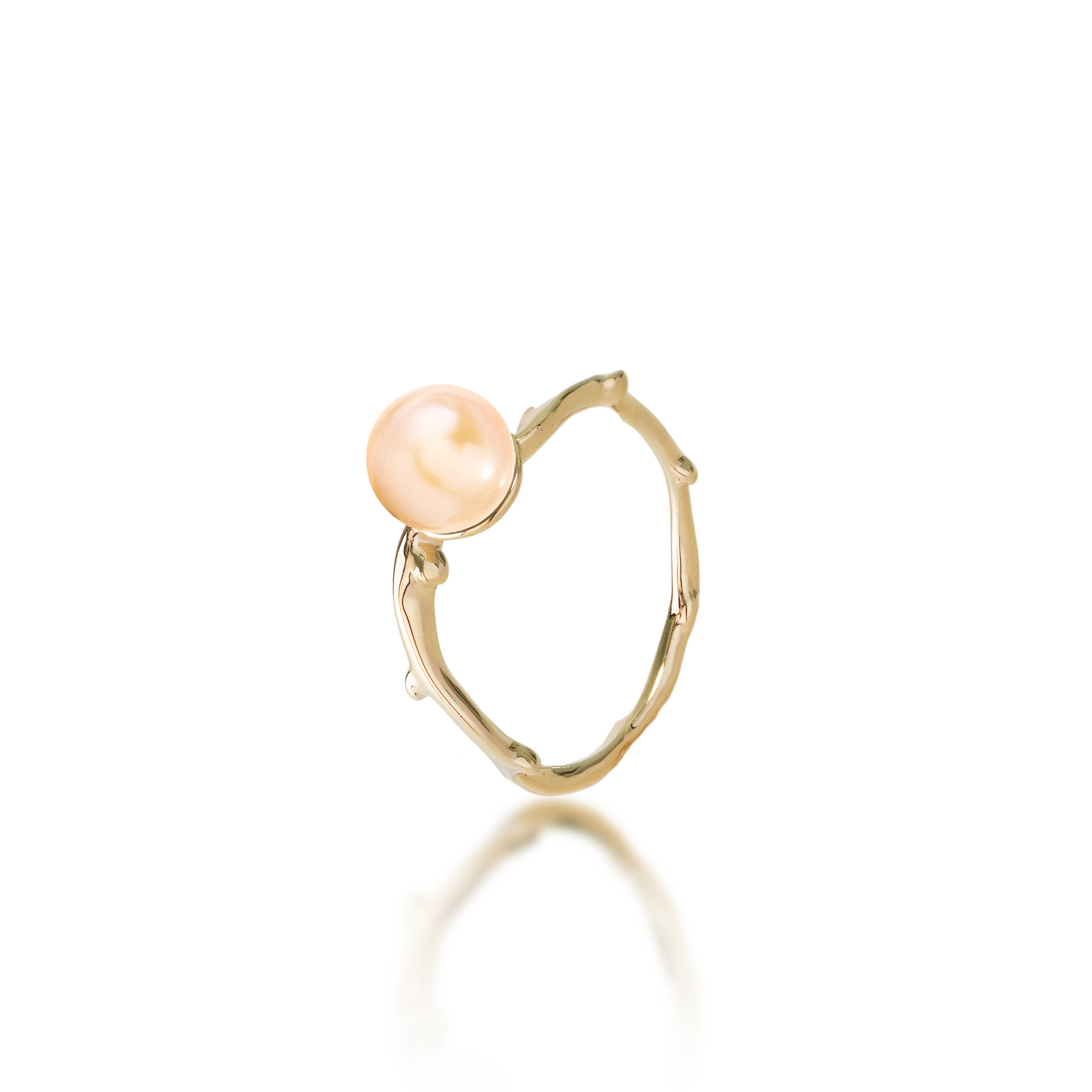 Wählen Sie einen Pearl Heritage-Ring in Gold