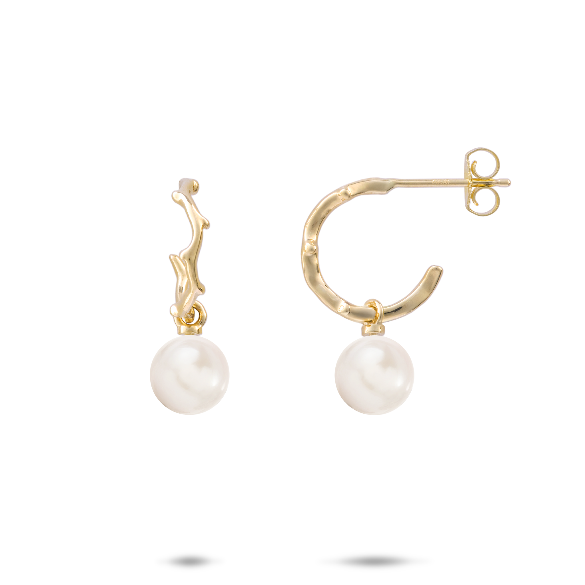 Pick A Pearl Heritage Ohrringe in Gold-13mm