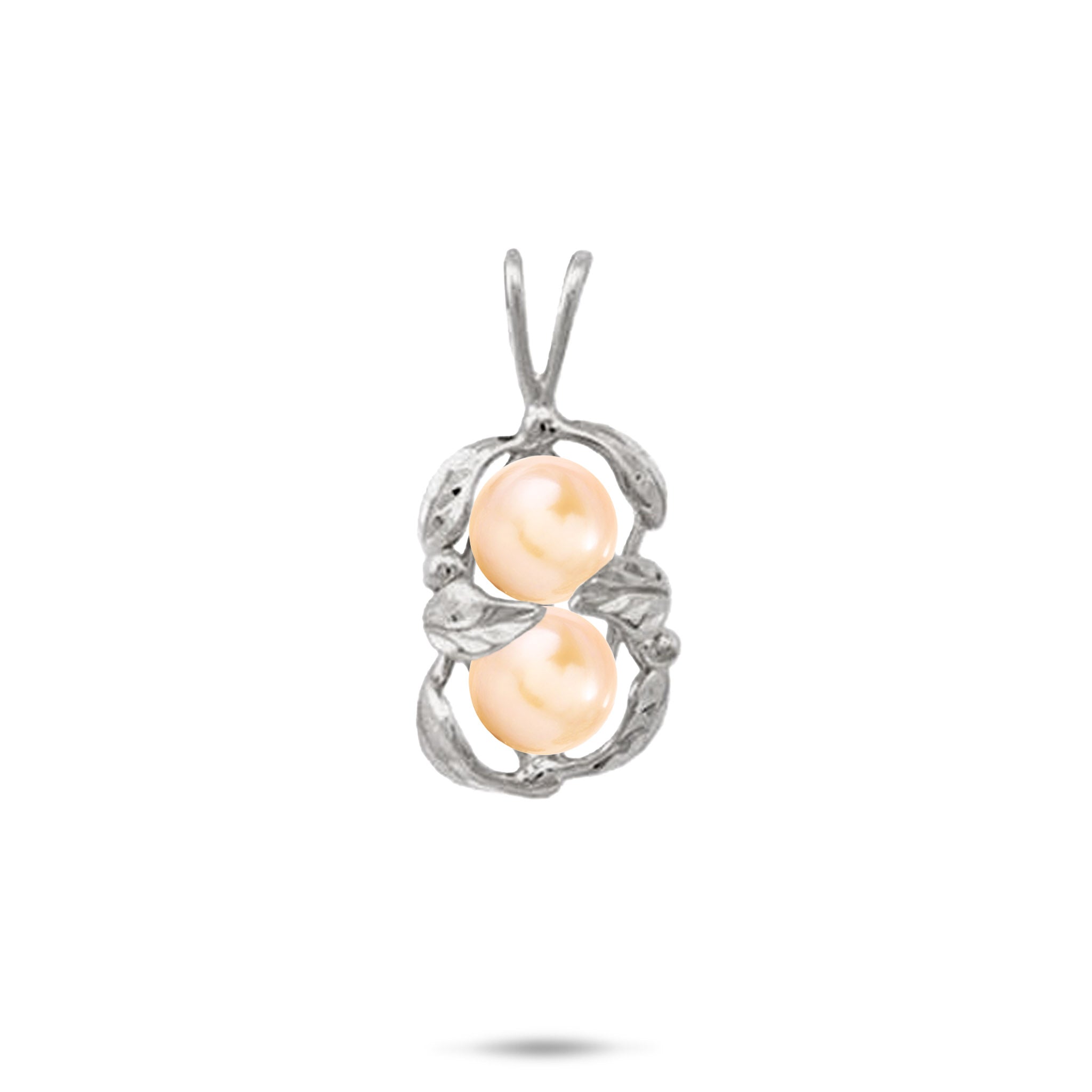 Pick A Pearl Maile Pendant in White Gold