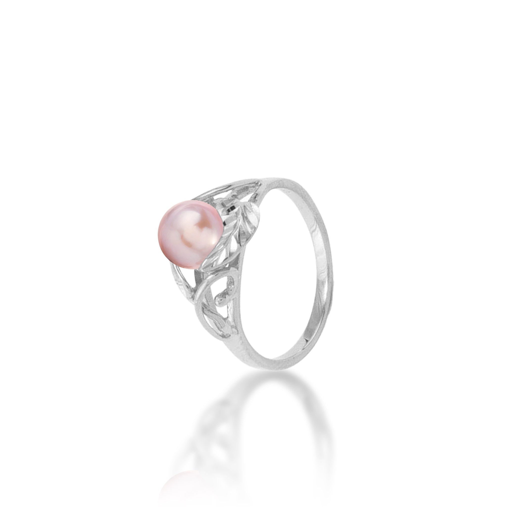 Pick A Pearl Maile Ring in White Gold