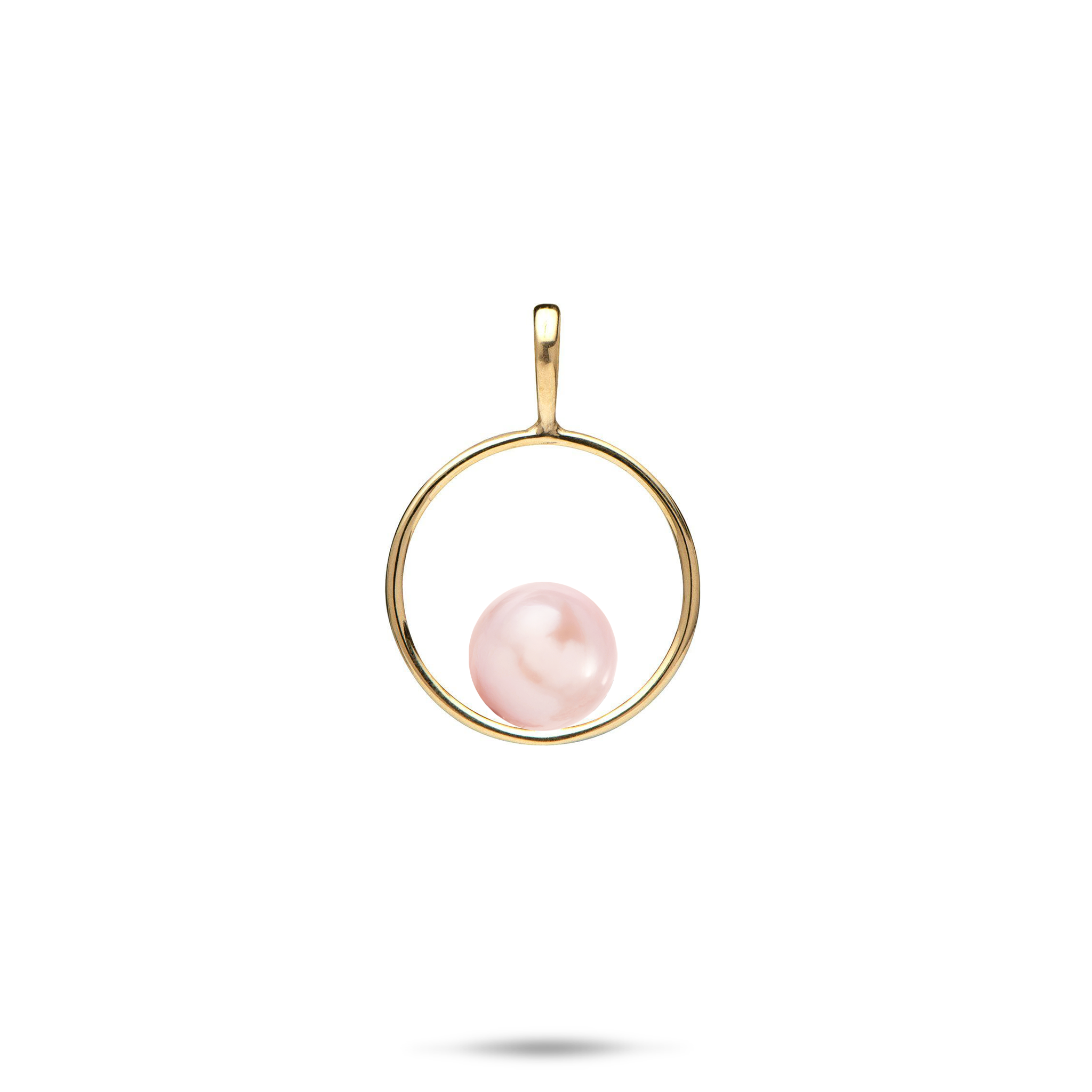 Pick A Pearl Circle of Life Pendant in Gold