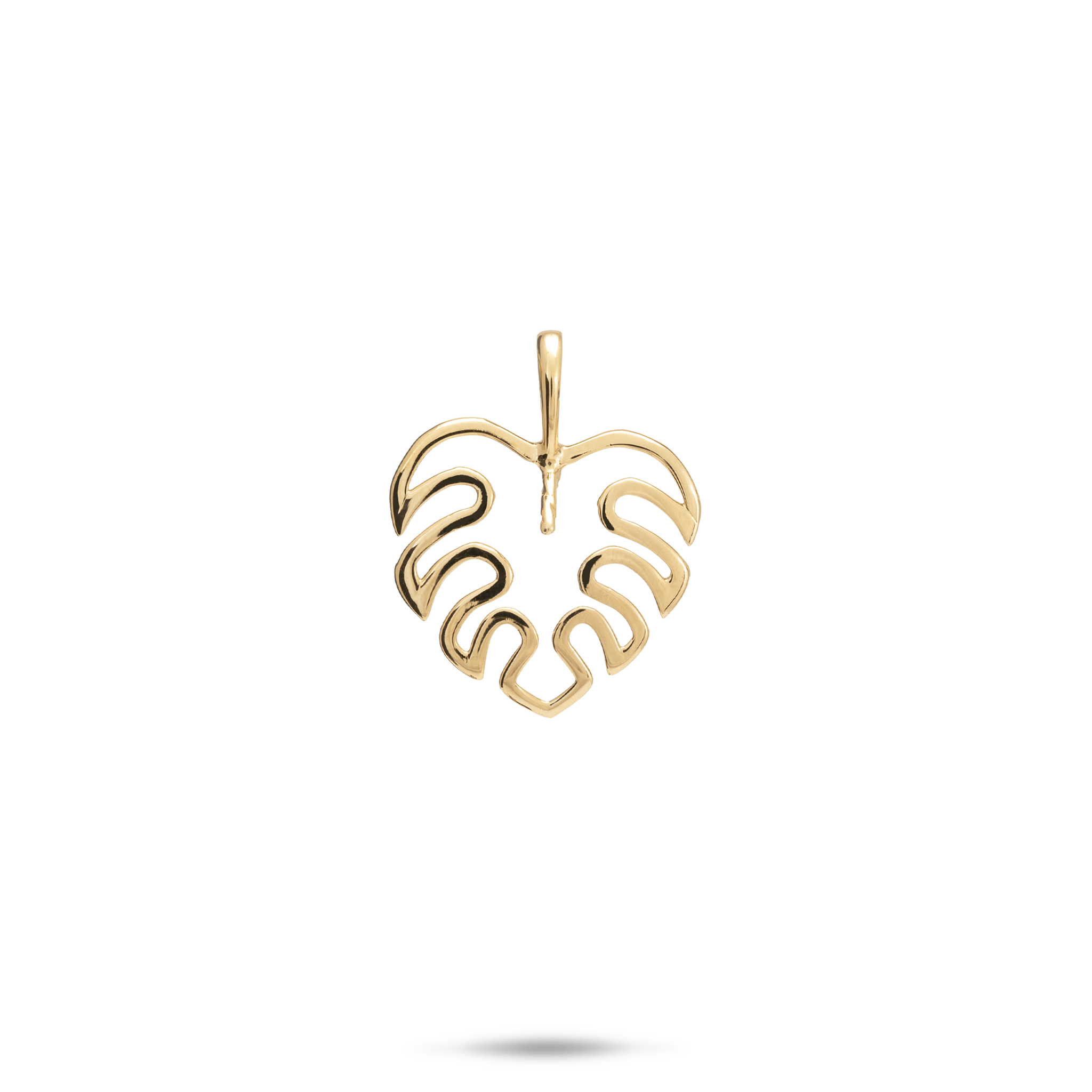 Pick A Pearl Monstera Pendant in Gold - 14mm