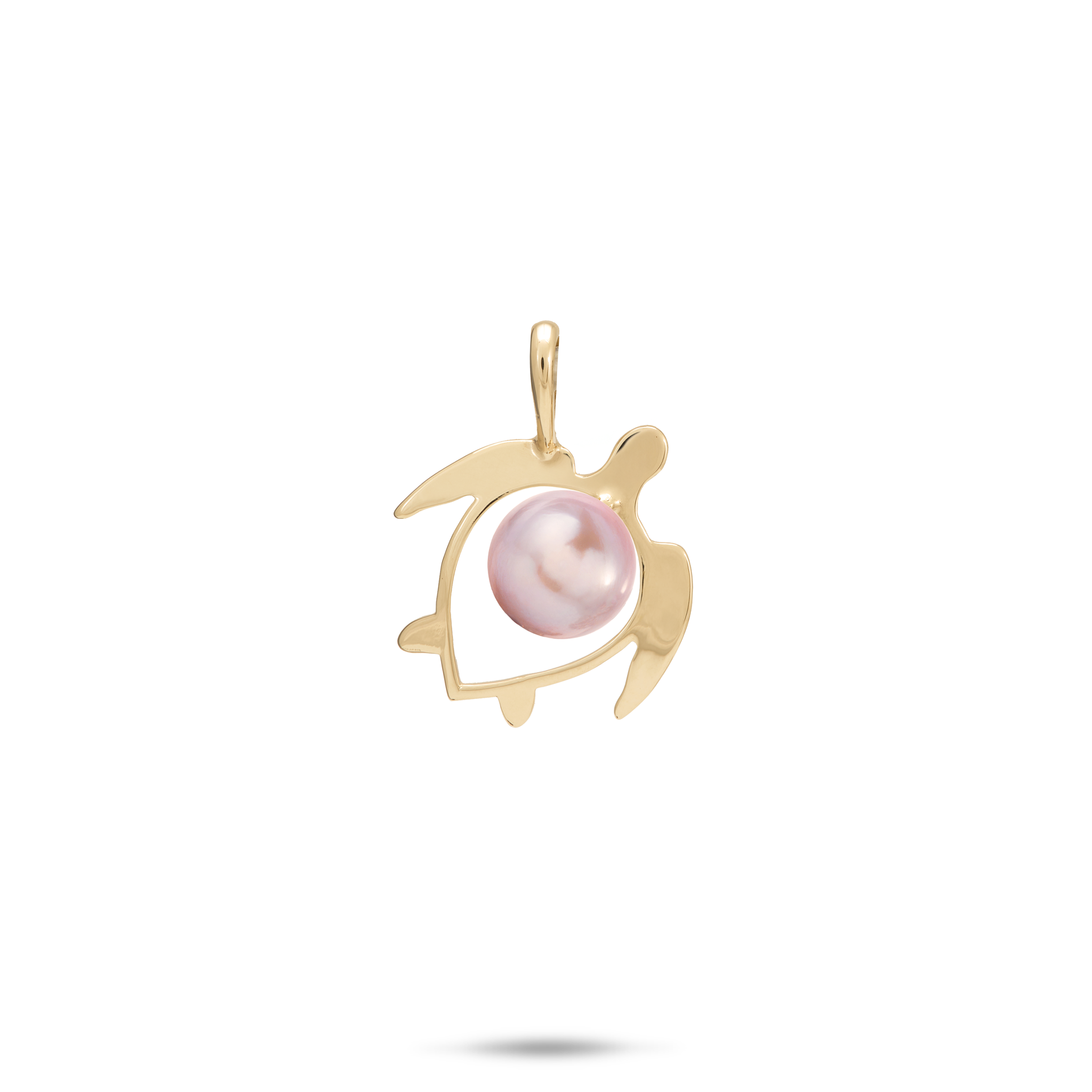 Pick A Pearl Honu (Schildkröte) Anhänger in Gold – 16 mm