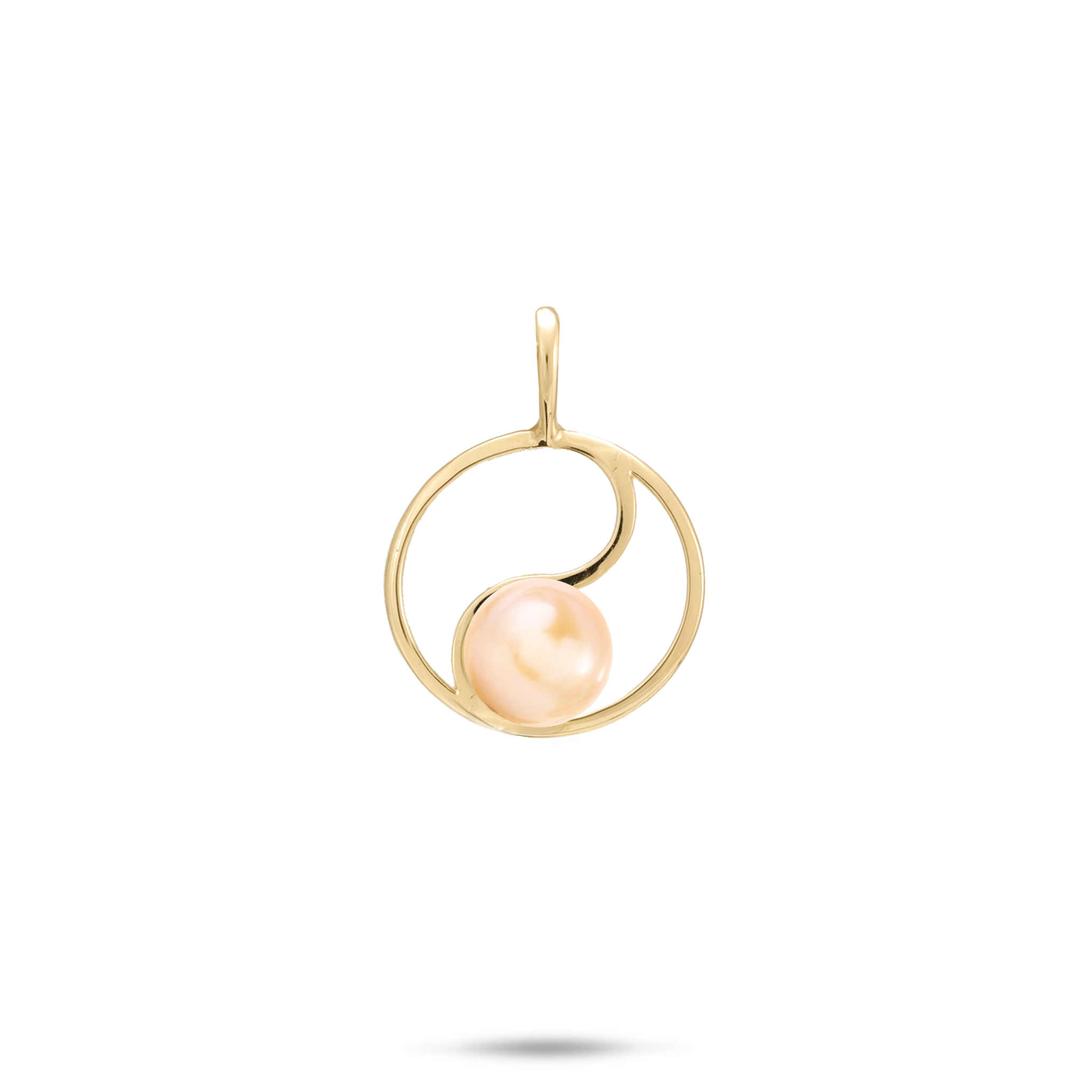 Wählen Sie einen Yin-Yang-Perlenanhänger in Gold – 15 mm