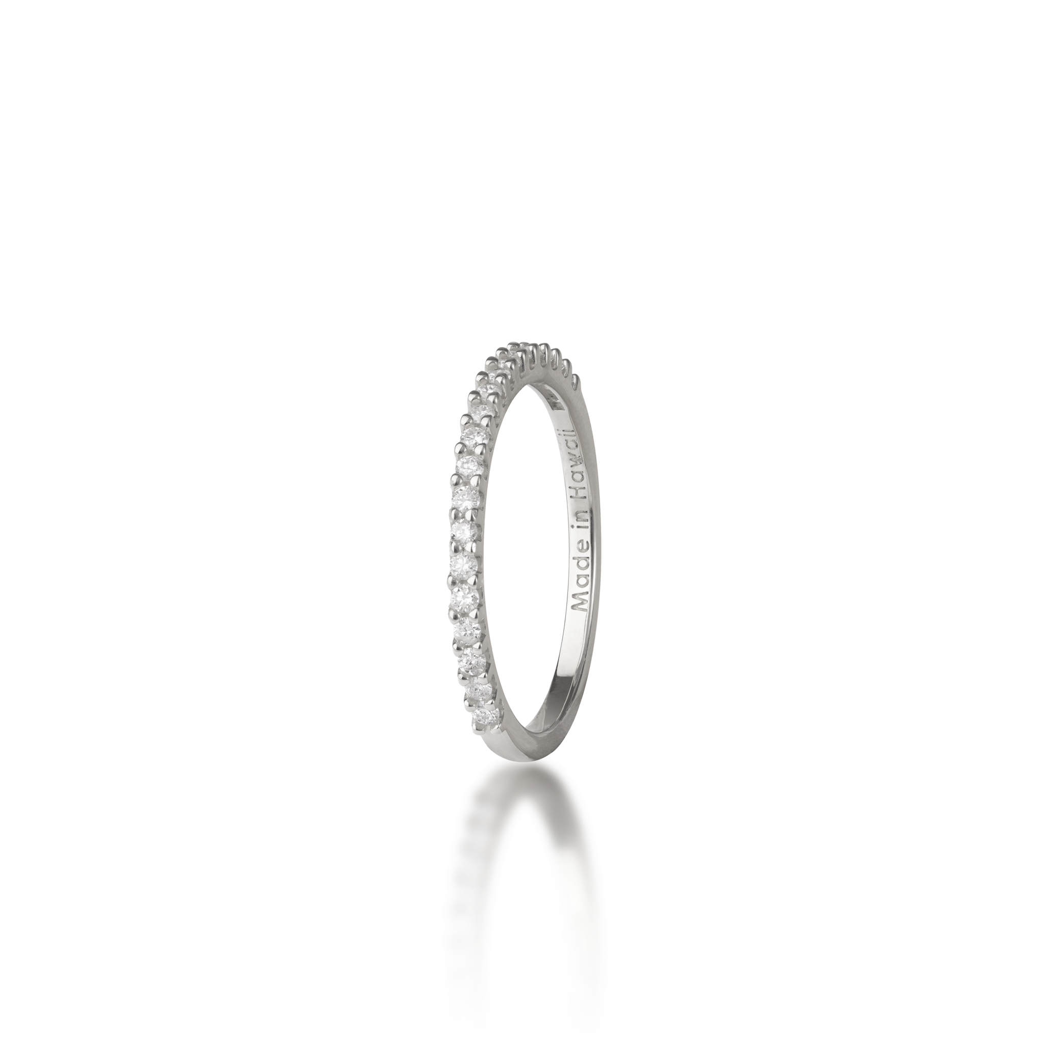 Jubiläumsring aus Weißgold mit Diamanten