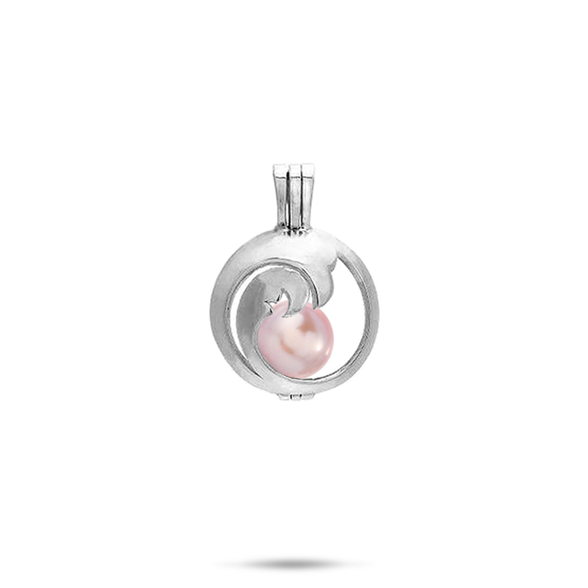 Pick A Pearl Nalu Cage Pendant in Sterling Silver - 15mm