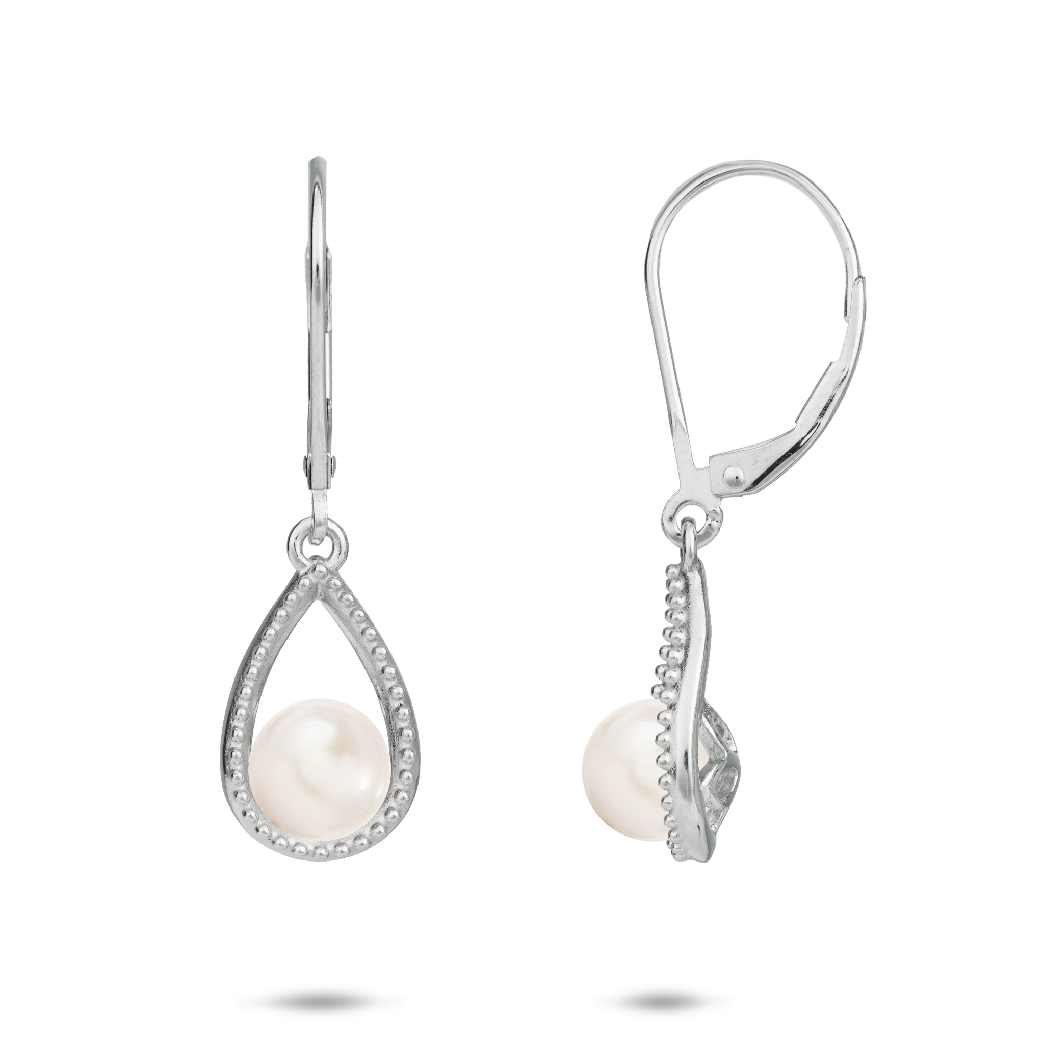 Pick A Pearl Teardrop Ohrringe in Sterling Silber