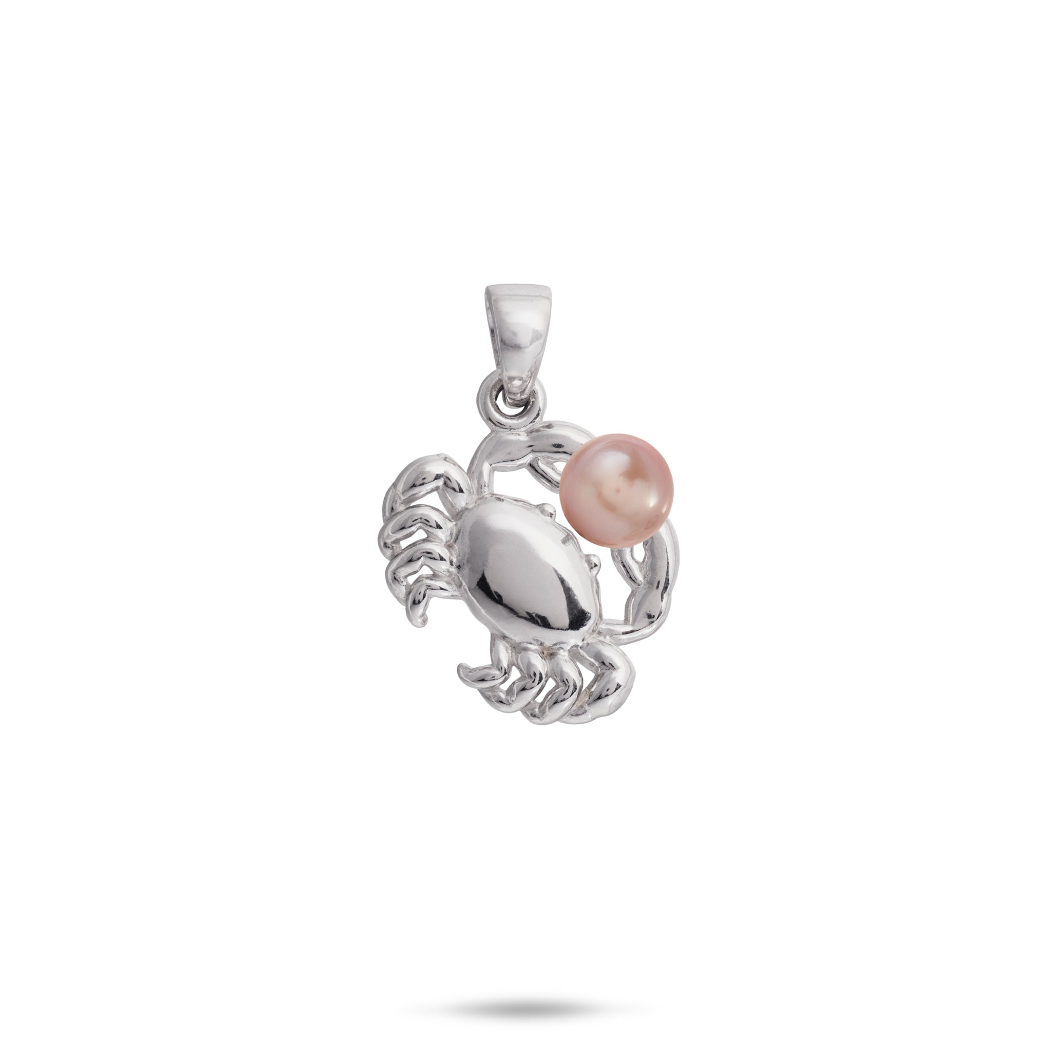 Pick A Pearl Crab Pendant in Sterling Silver - 15mm