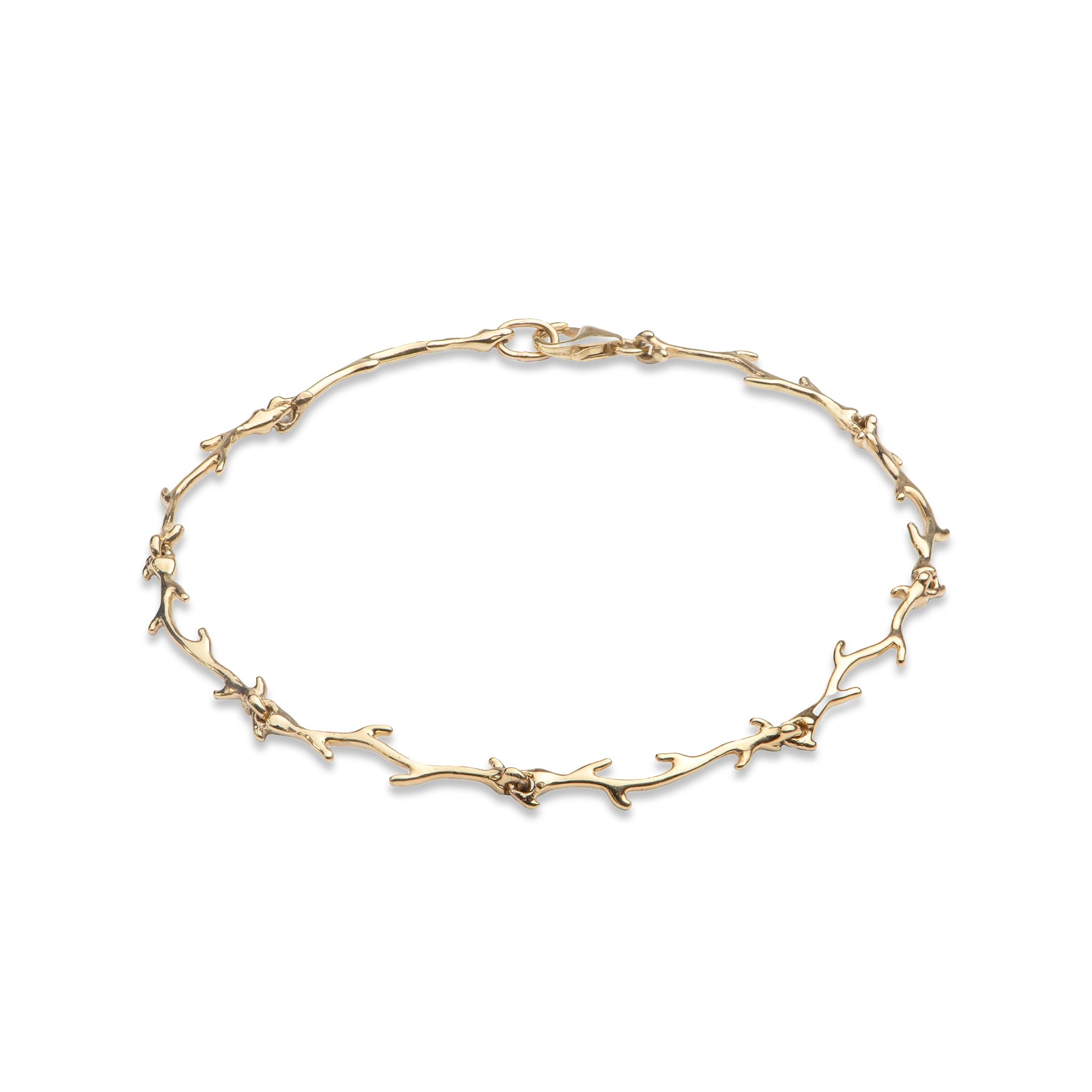 Heritage Collection Hawaiian Coral Branch Inspired Link Bracelet in 14k Yellow Gold