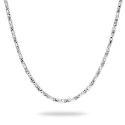 18" 1.4mm Raso Chain in 14K White Gold - Maui Divers Jewelry