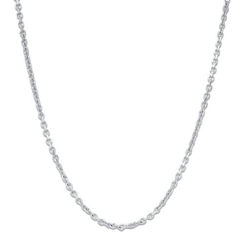 16-22" Adjustable Cable Chain in 14K White Gold - Maui Divers Jewelry