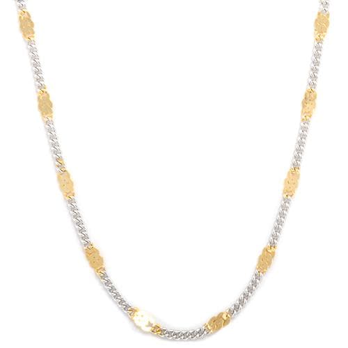 16" "Two-Tone Link" Chain in Sterling Silver - Maui Divers Jewelry