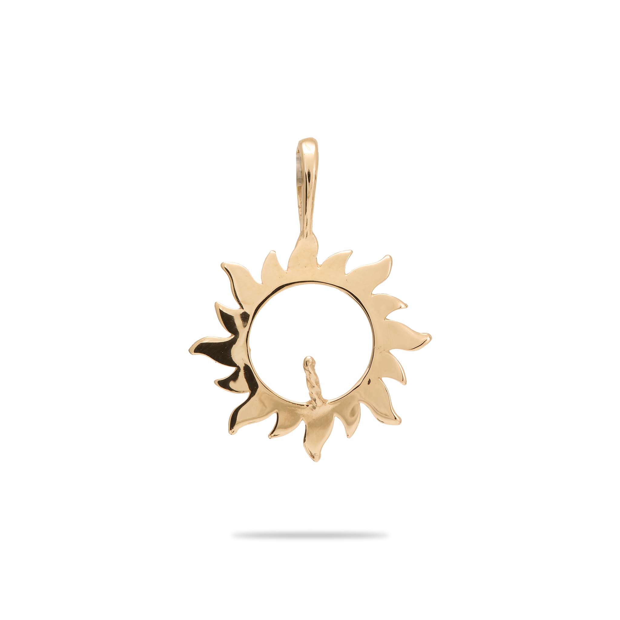 Pick A Pearl Sun Pendant in Gold - 15mm - Maui Divers Jewelry