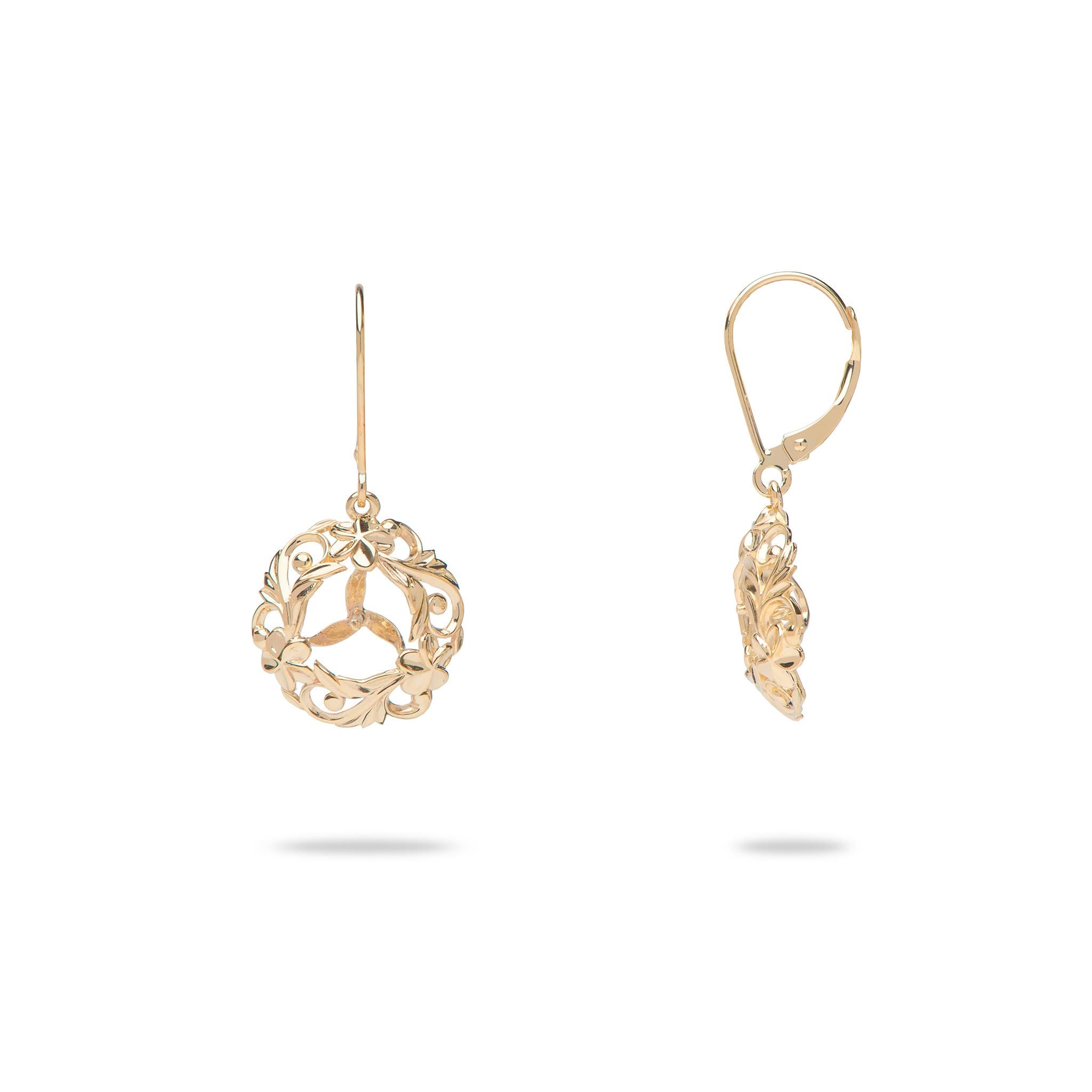 Pick A Pearl Hawaiian Heirloom Earrings in Gold