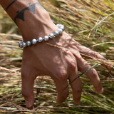 Adjustable Tahitian Black Pearls Bracelet in Gold - 9-10mm - Size 7.5-9"