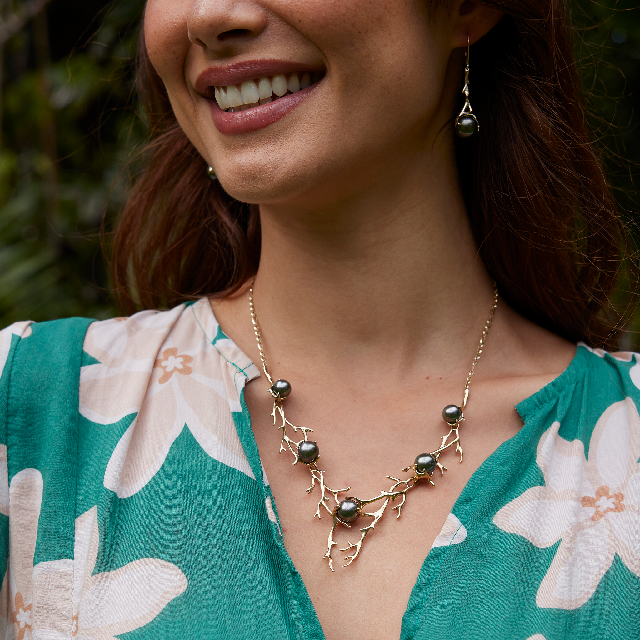 16-18 "Héritage réglable Collier de perles tahitiens en or