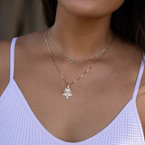 E Hoʻāla Akoya Pearl Pendant in Gold with Diamonds - 22mm
