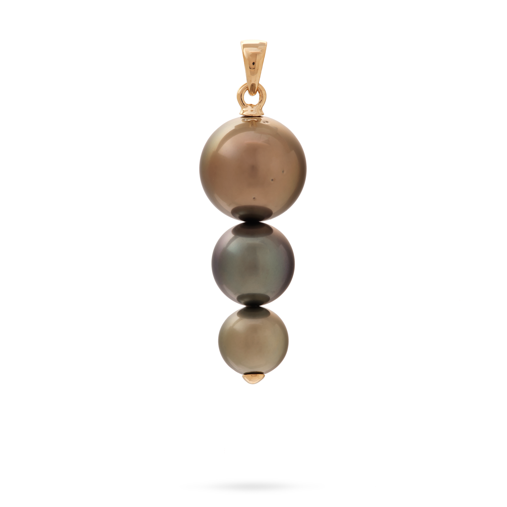 Tahitian Black Pearl Pendant in Gold - 8-13mm