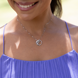 Nalu Pendant in White Gold - 18mm