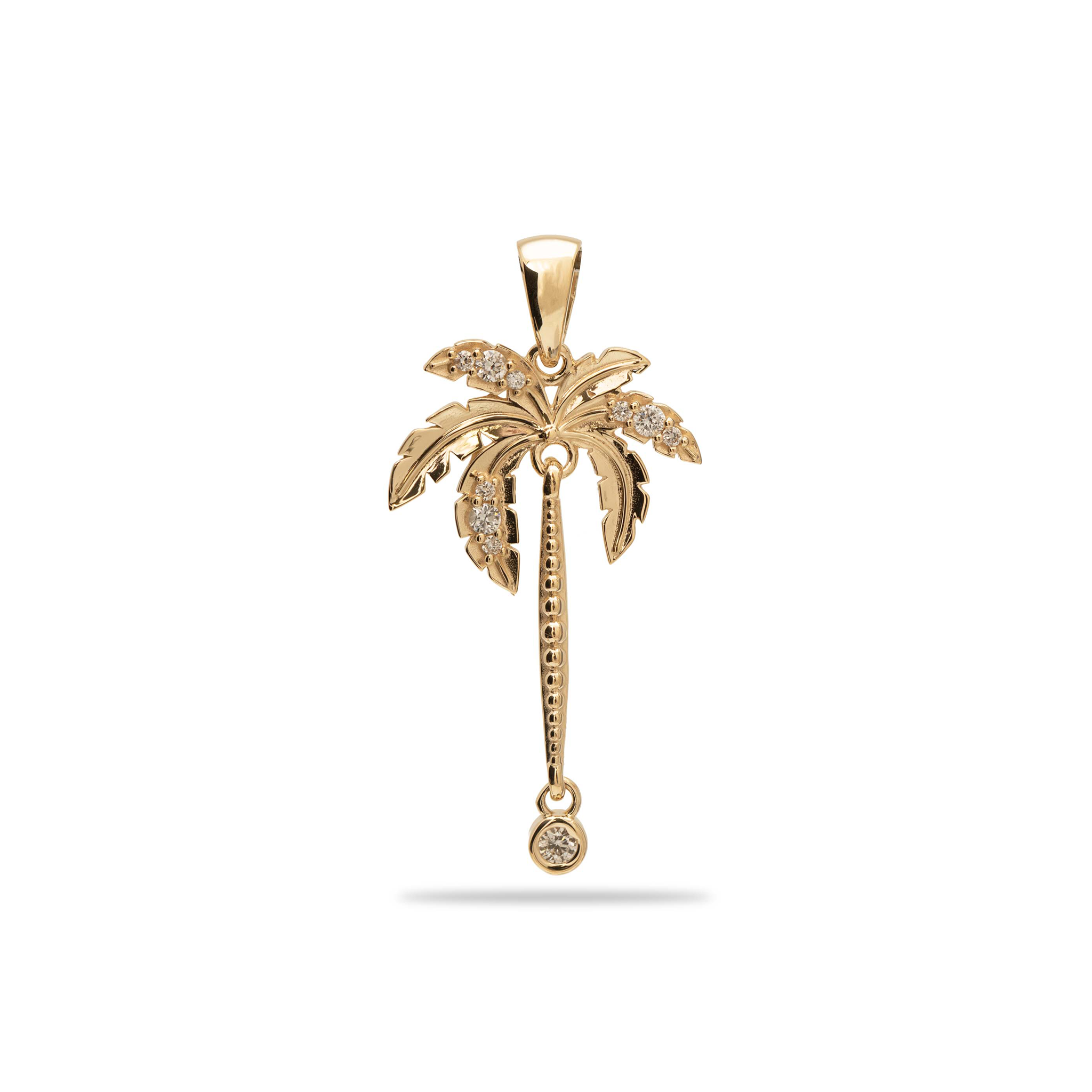Paradis Palms - Palm Tree Pendant en or avec des diamants - 28 mm