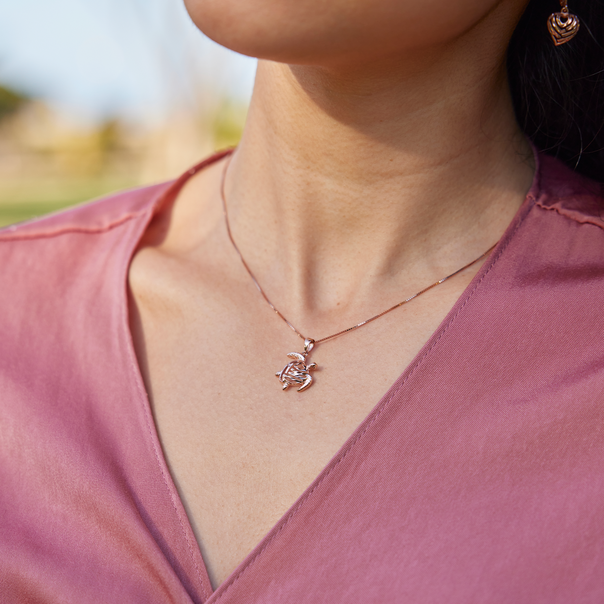 HONU PENDANT en or rose - 15 mm
