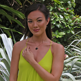 Honu Black Coral Earrings in Gold - 18mm