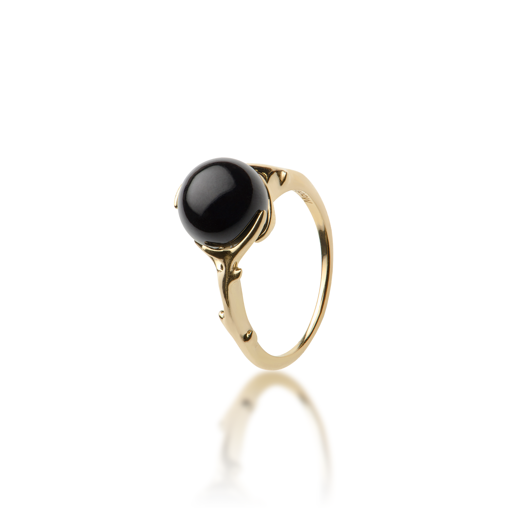 Heritage Black Coral Ring in Gold
