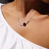 18" Heritage Black Coral Necklace in Gold