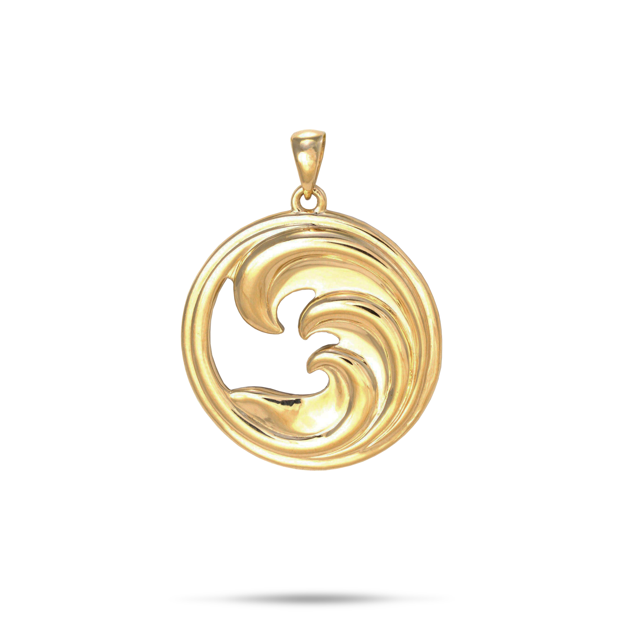 Nalu Mother of Pearl Pendant in Gold - 22mm