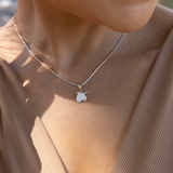 Honu Mother of Pearl Pendant in Gold - 13mm