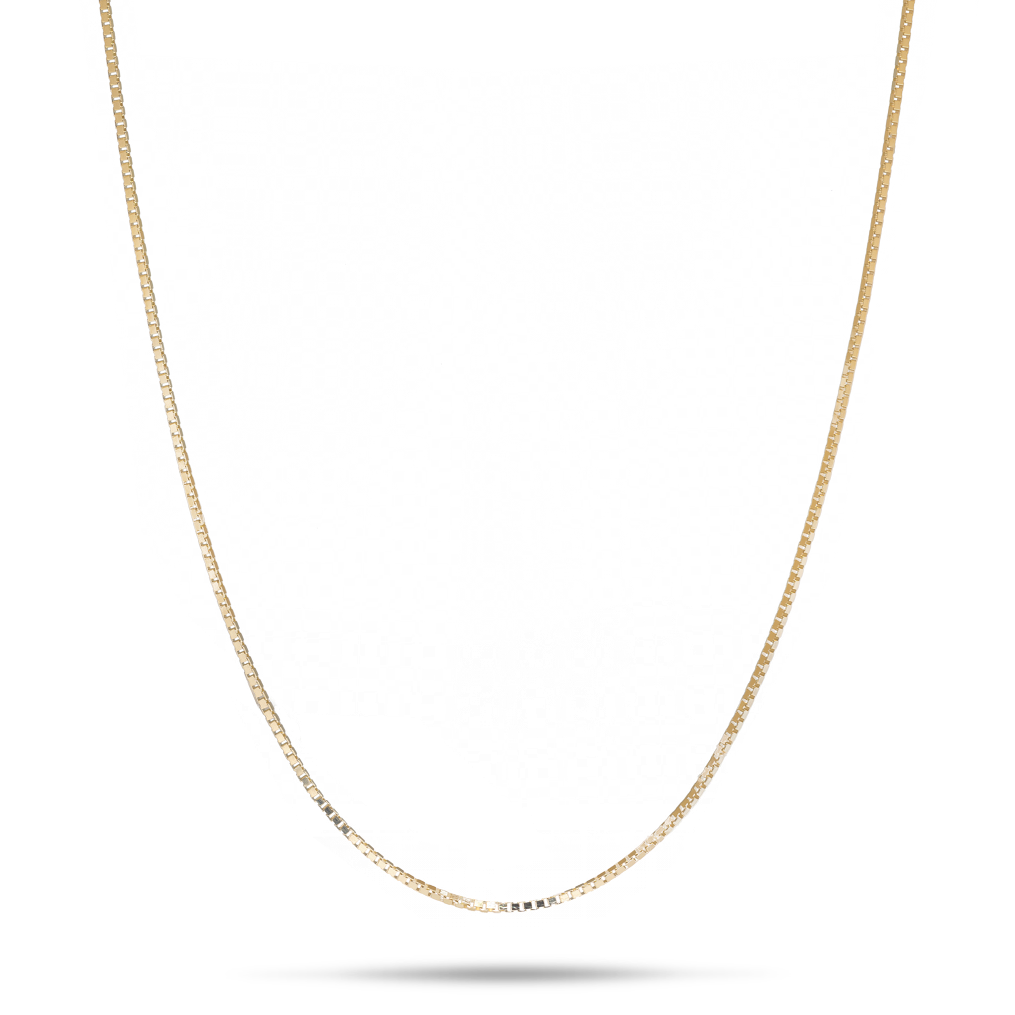 0,6 mm Kastenkette in 10 Karat Gold