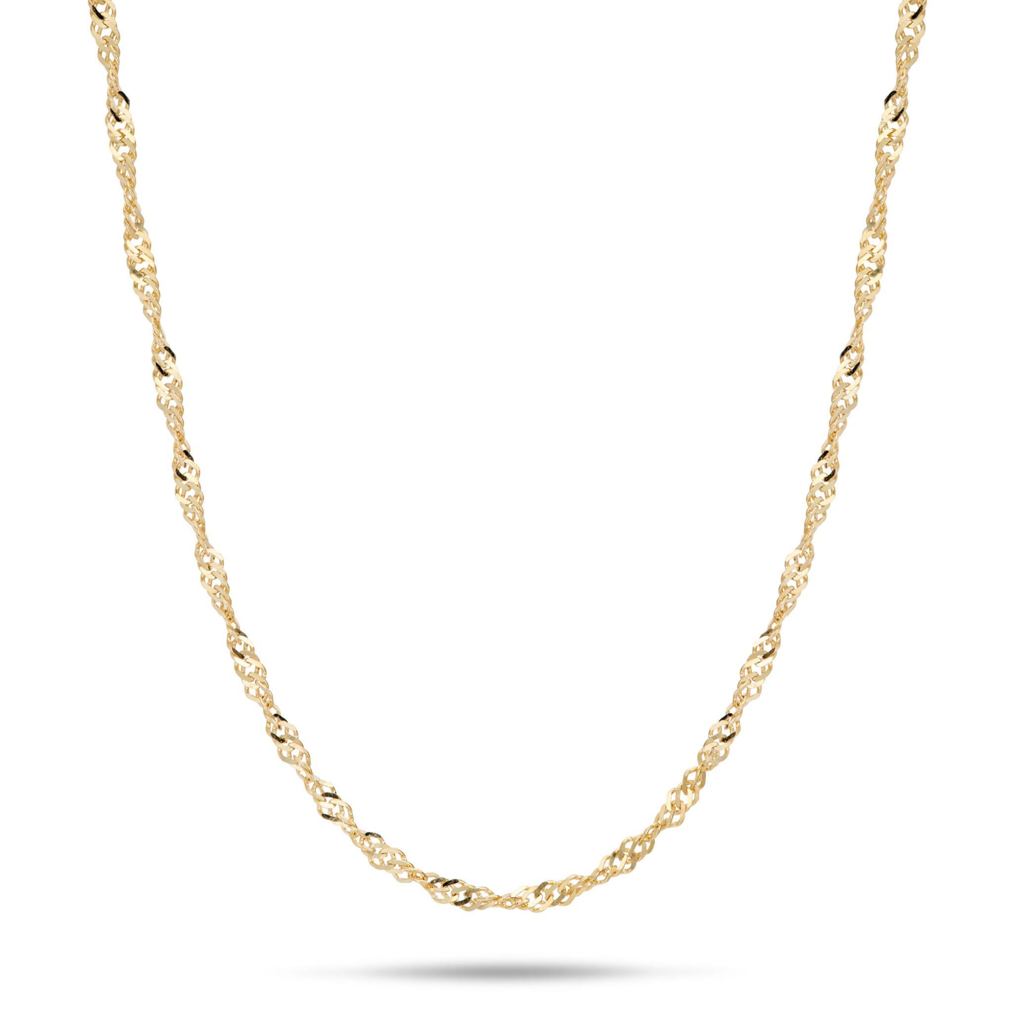 1.5mm Singapore Chain in 10k Gold