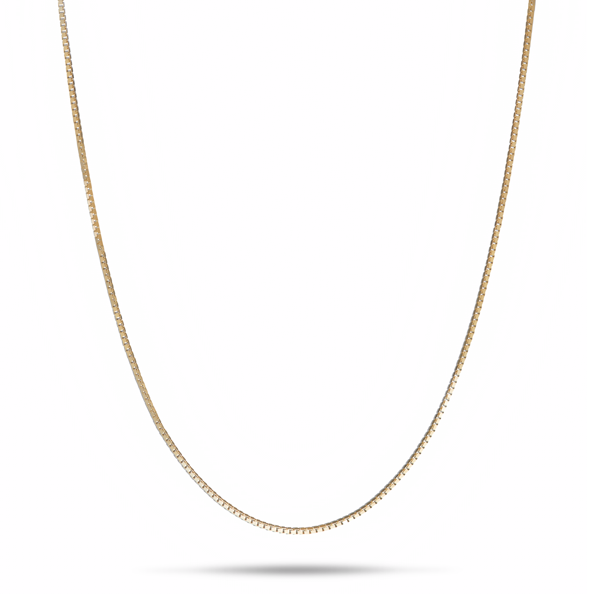 0,6 mm Lite Box-Kette in Gold