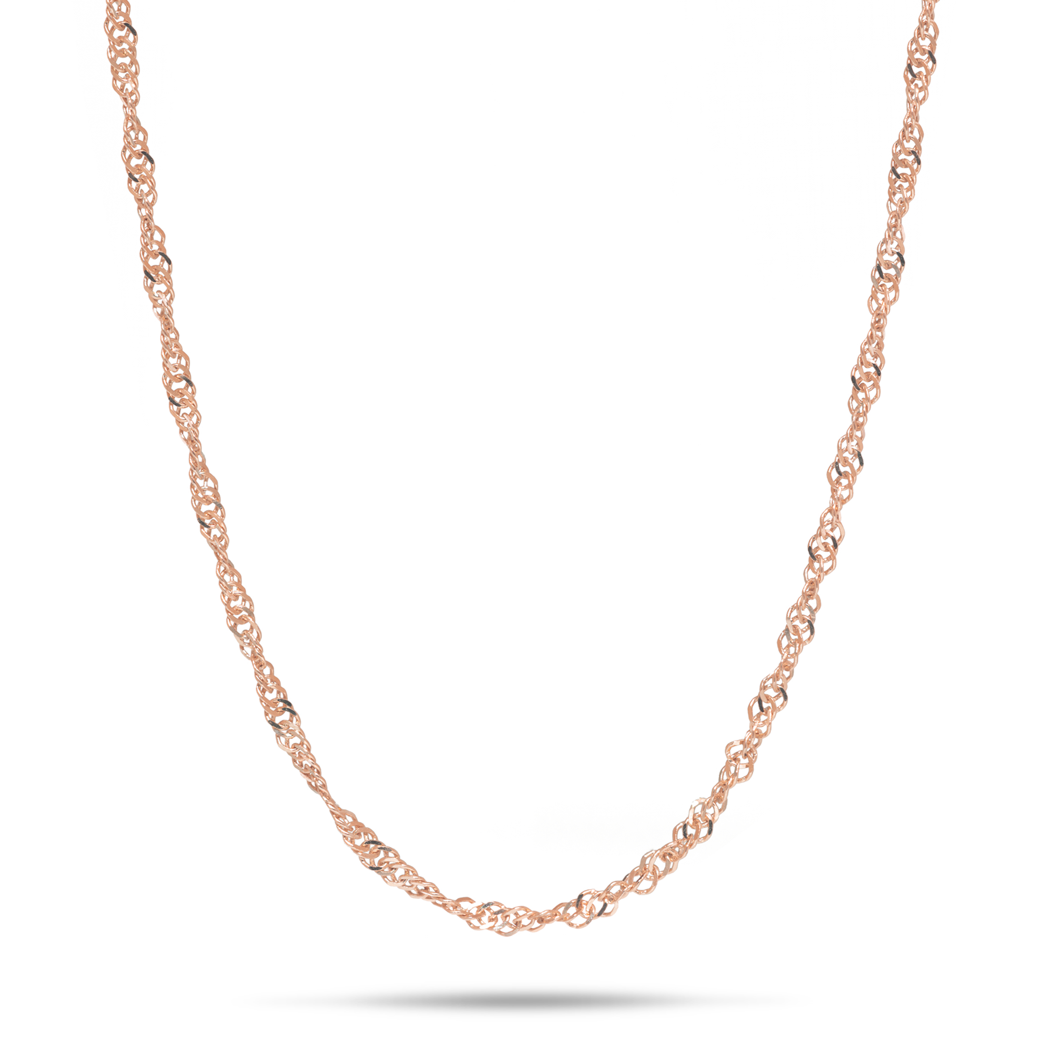 1,5 mm Singapur-Kette in Roségold
