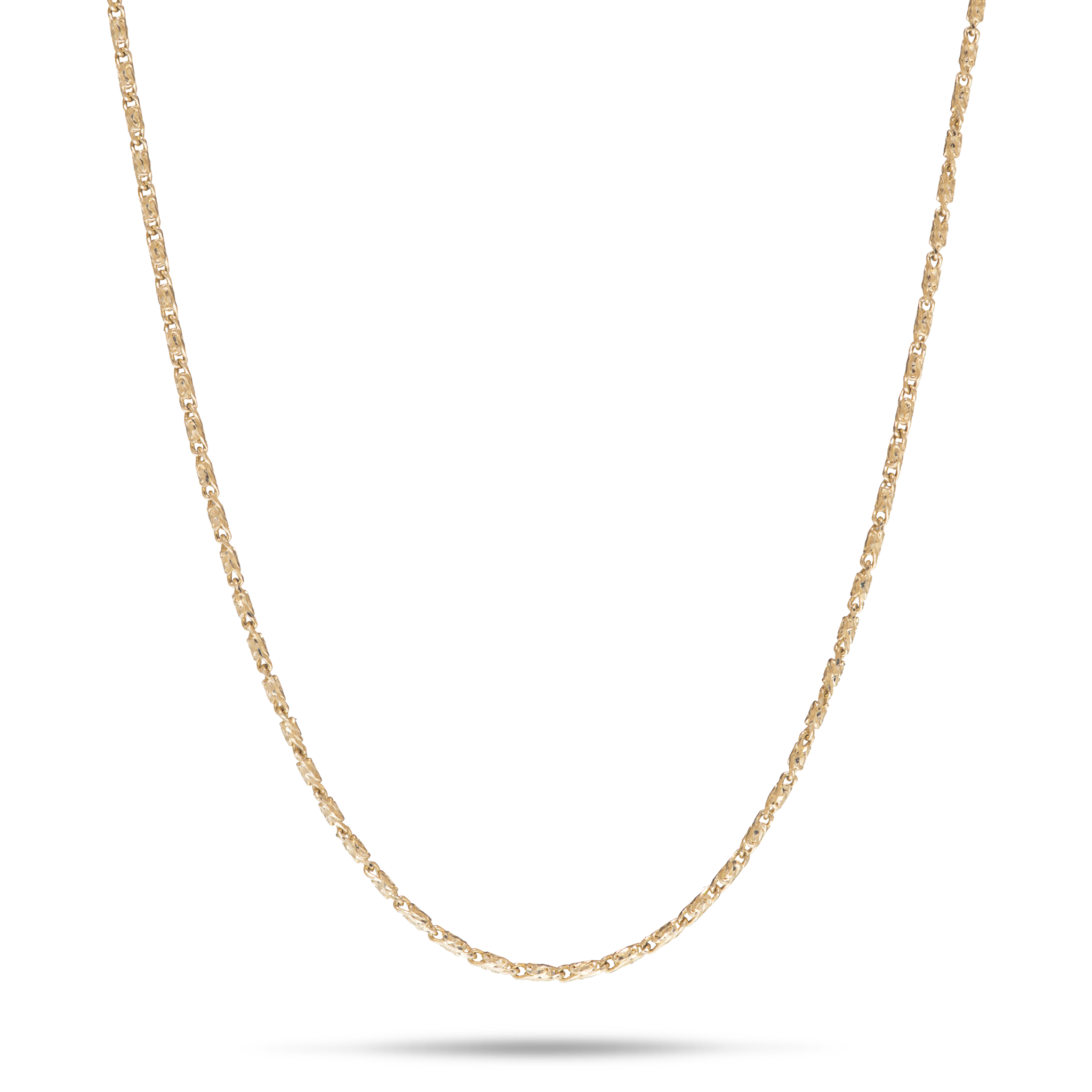24" verstellbare 0,9 mm Raso-Kette in Gold